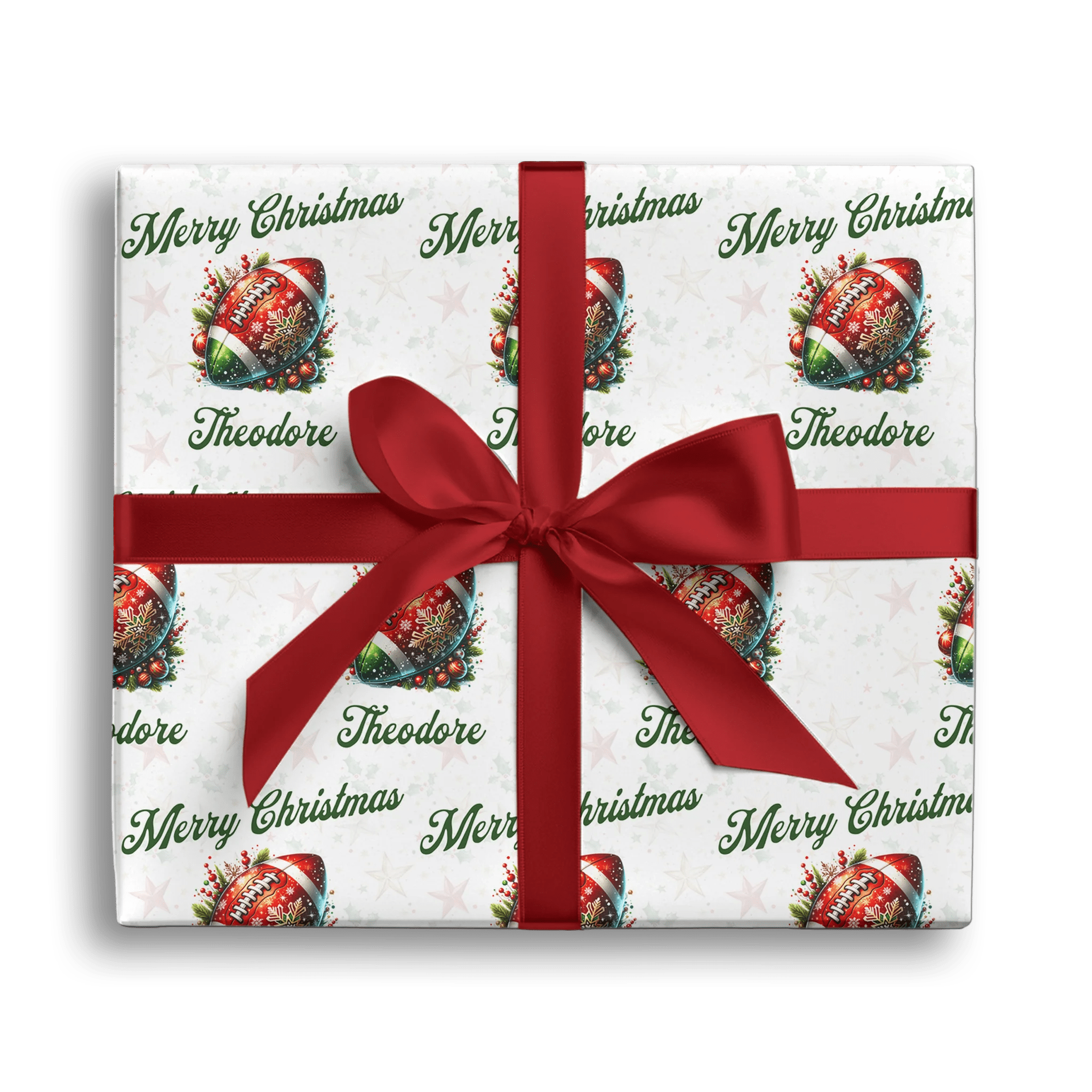 Festive Field Goal Gift Wrapping Paper