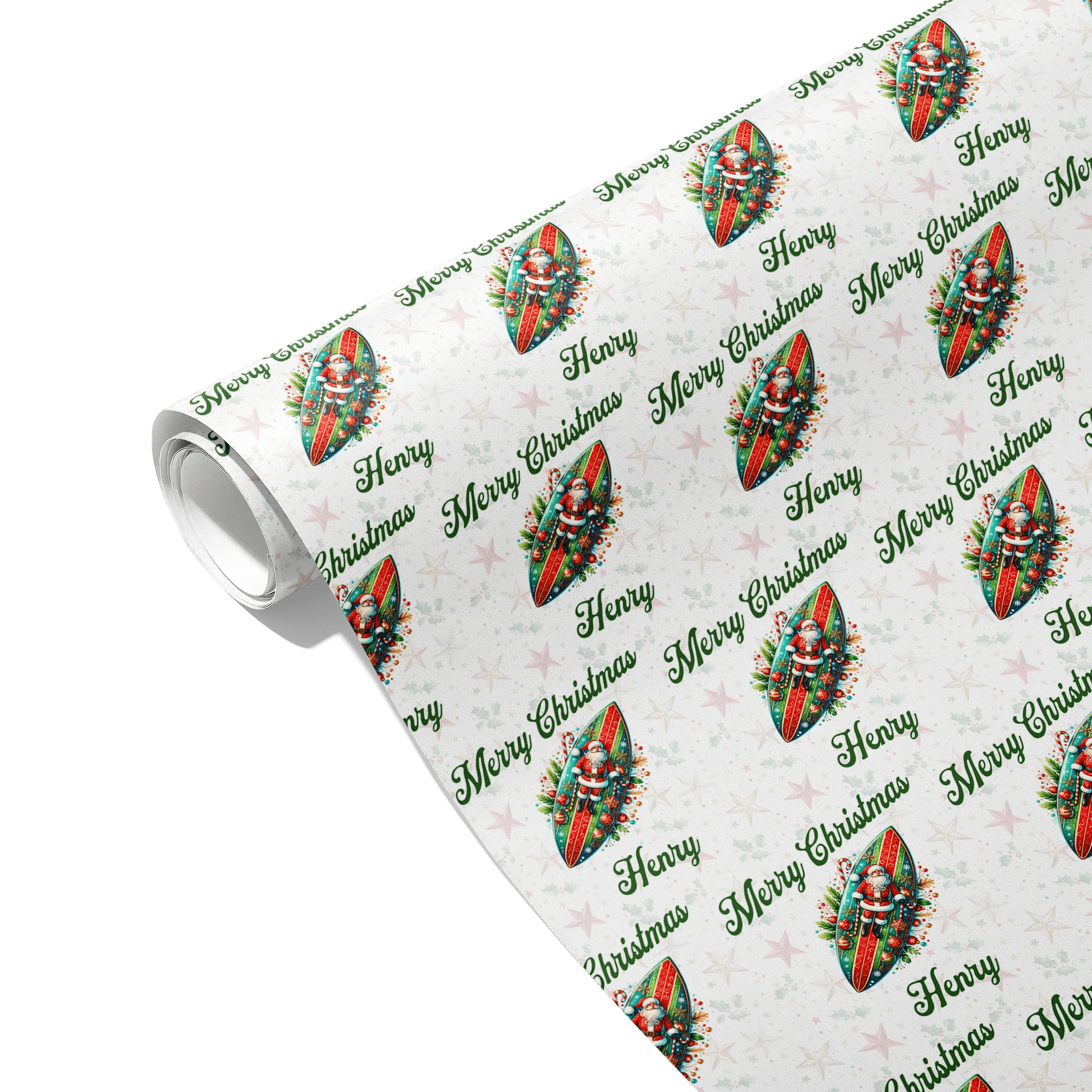 Santa’s Wave Gift Wrapping Paper
