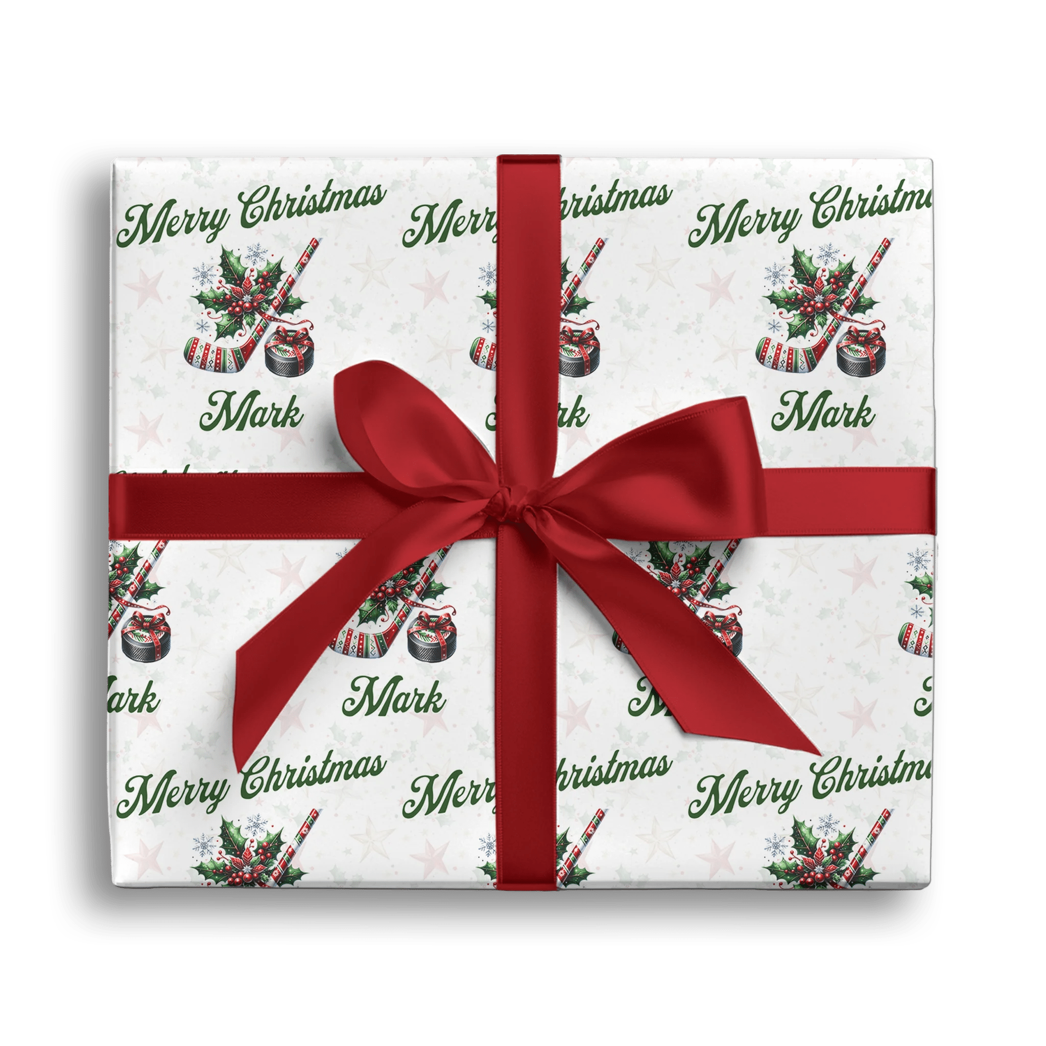 Holly Jolly Hat Trick Gift Wrapping Paper