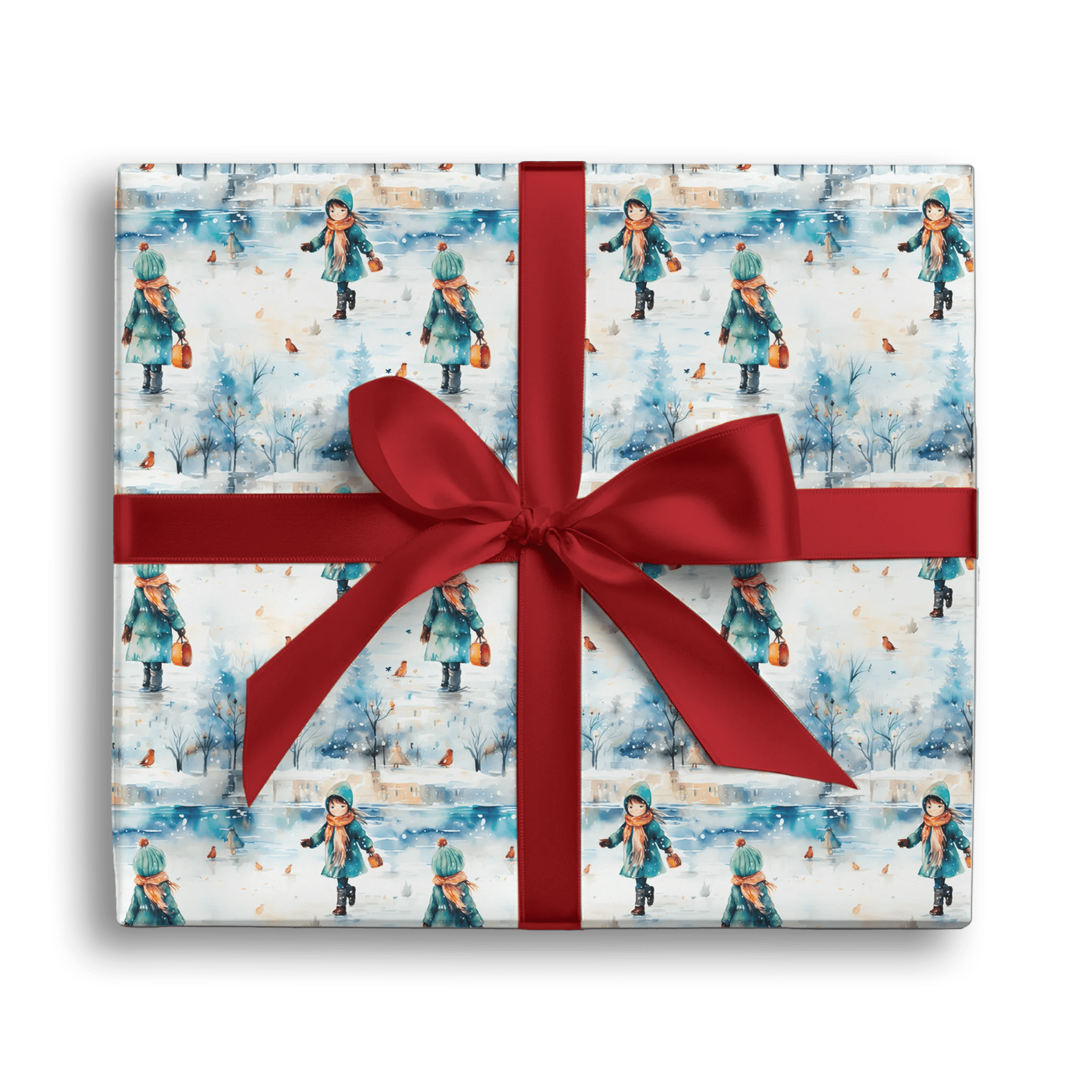 Snowfall Stroll Gift Wrapping Paper