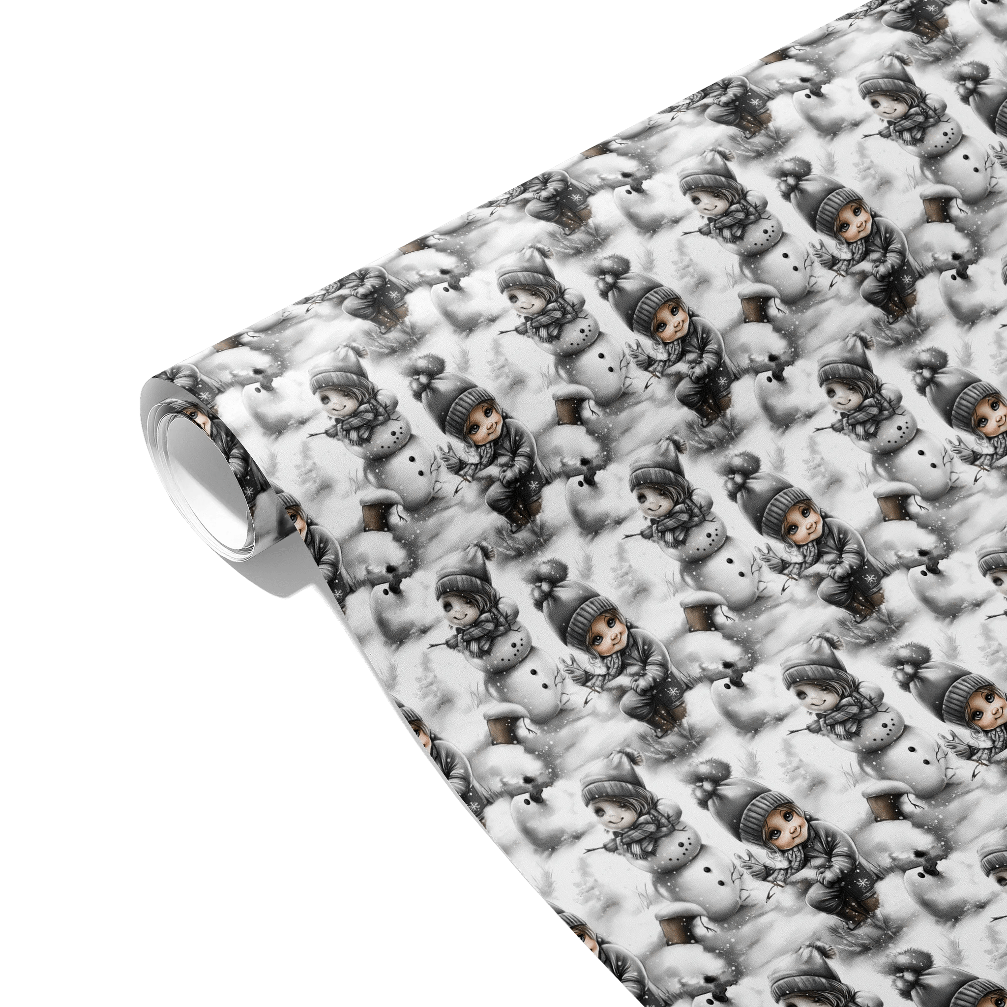Snowman’s Surprise Gift Wrapping Paper