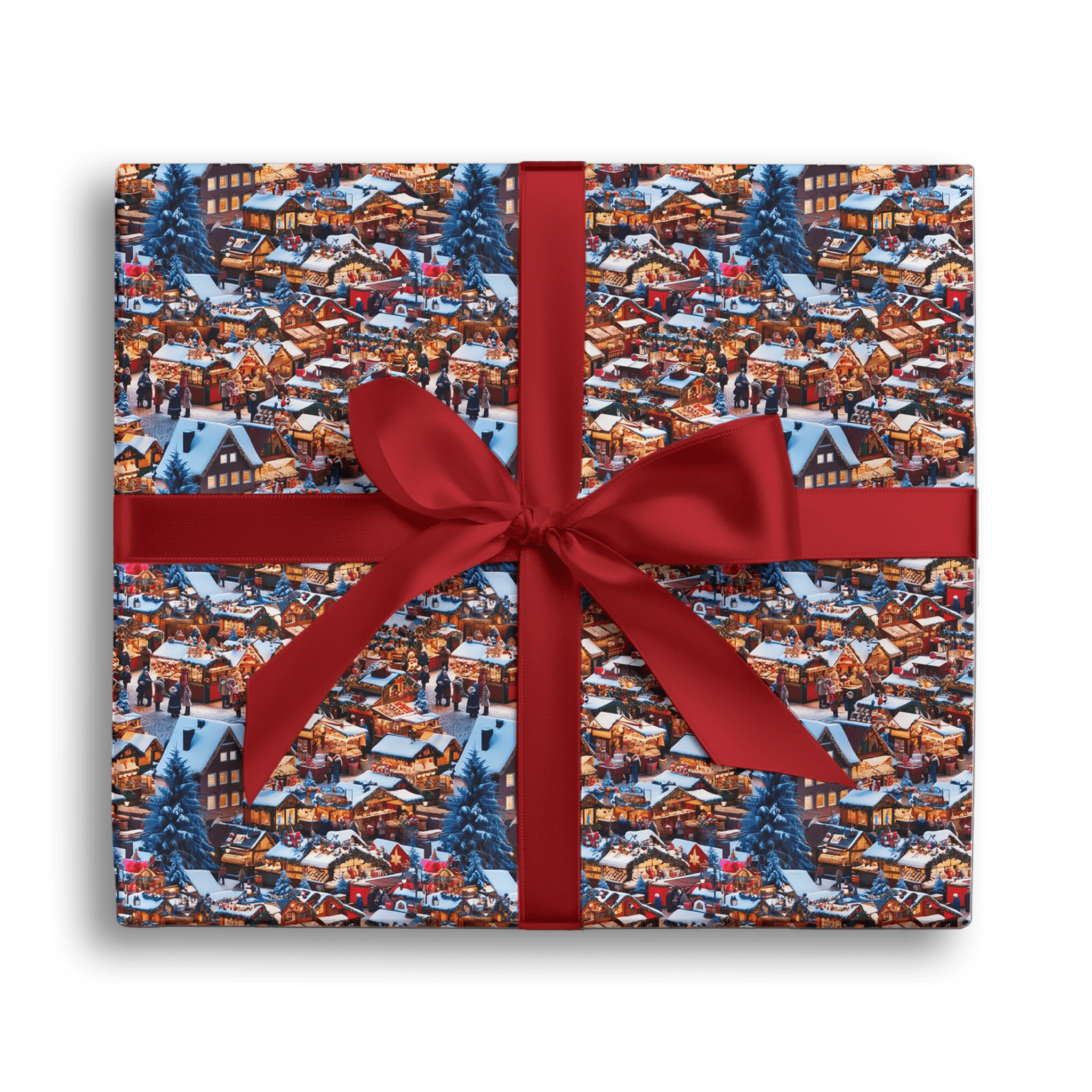 Yuletide Lane Gift Wrapping Paper