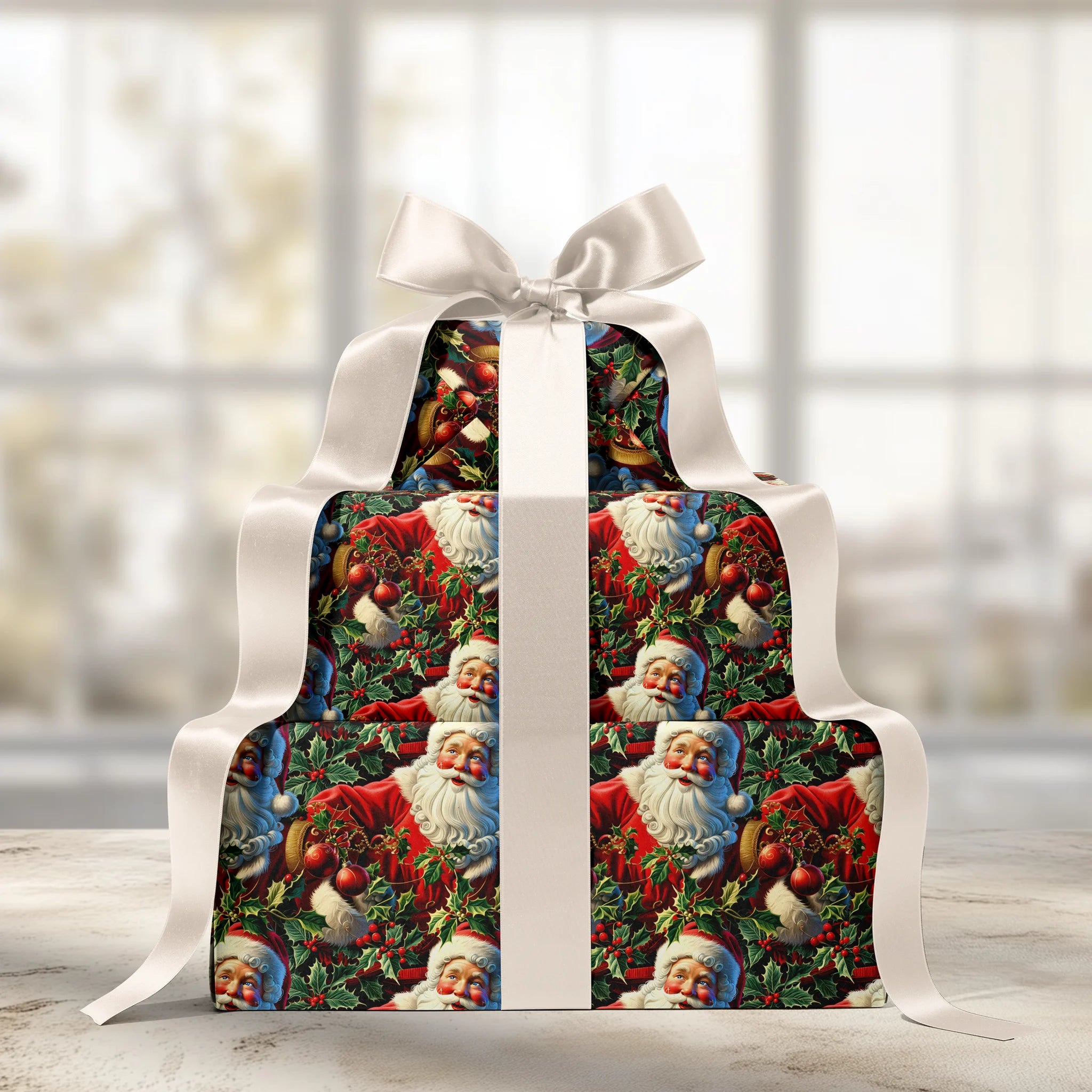 Santa Pause Please Gift Wrapping Paper