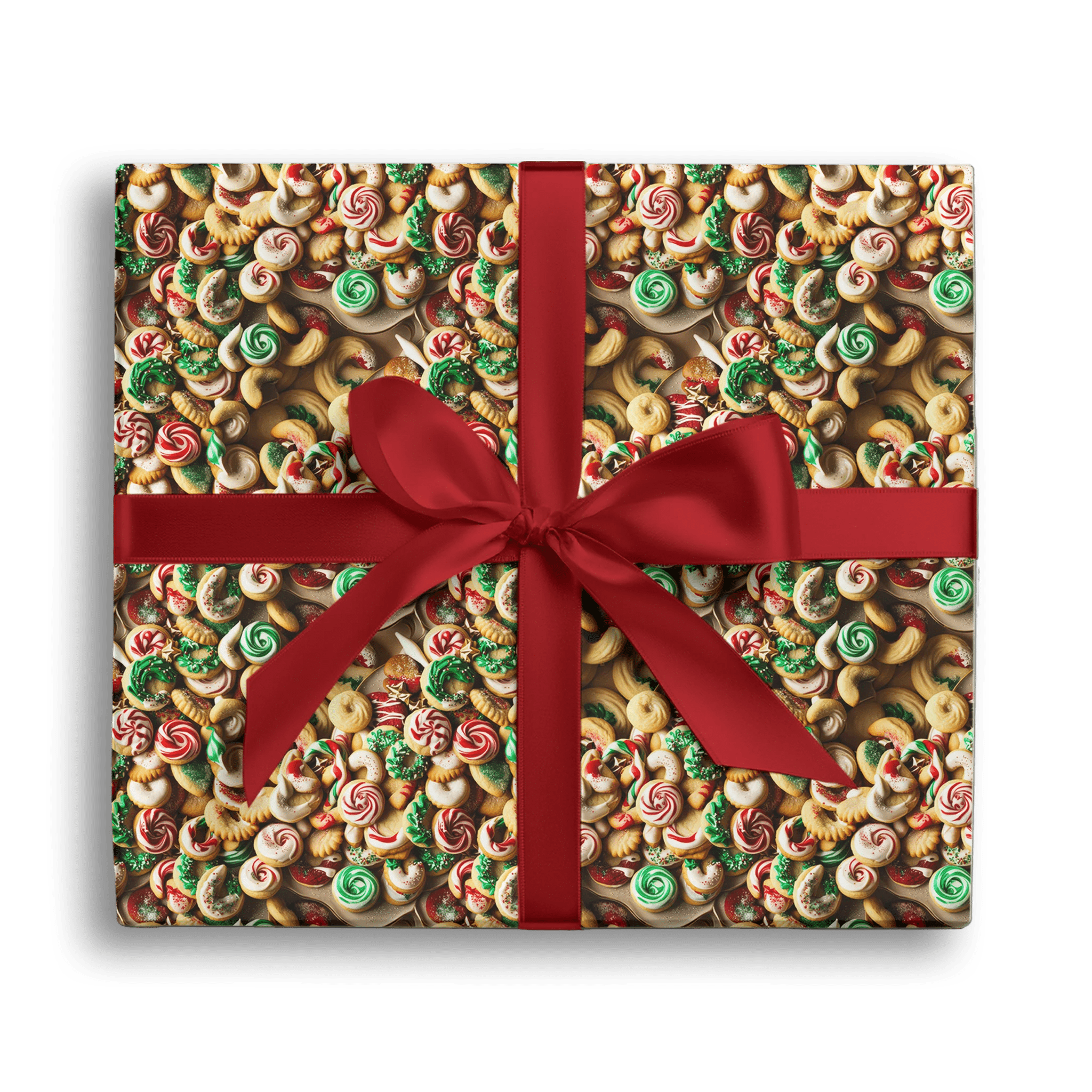 Cookie Cutter Christmas Gift Wrapping Paper