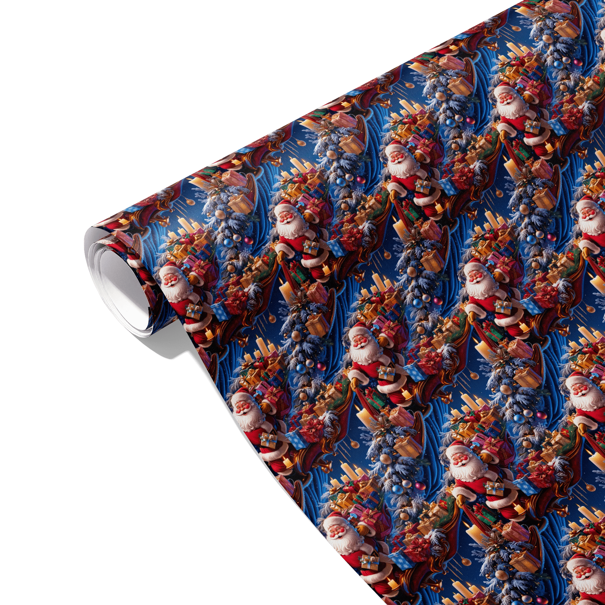 Santa’s Sleigh Shift Gift Wrapping Paper