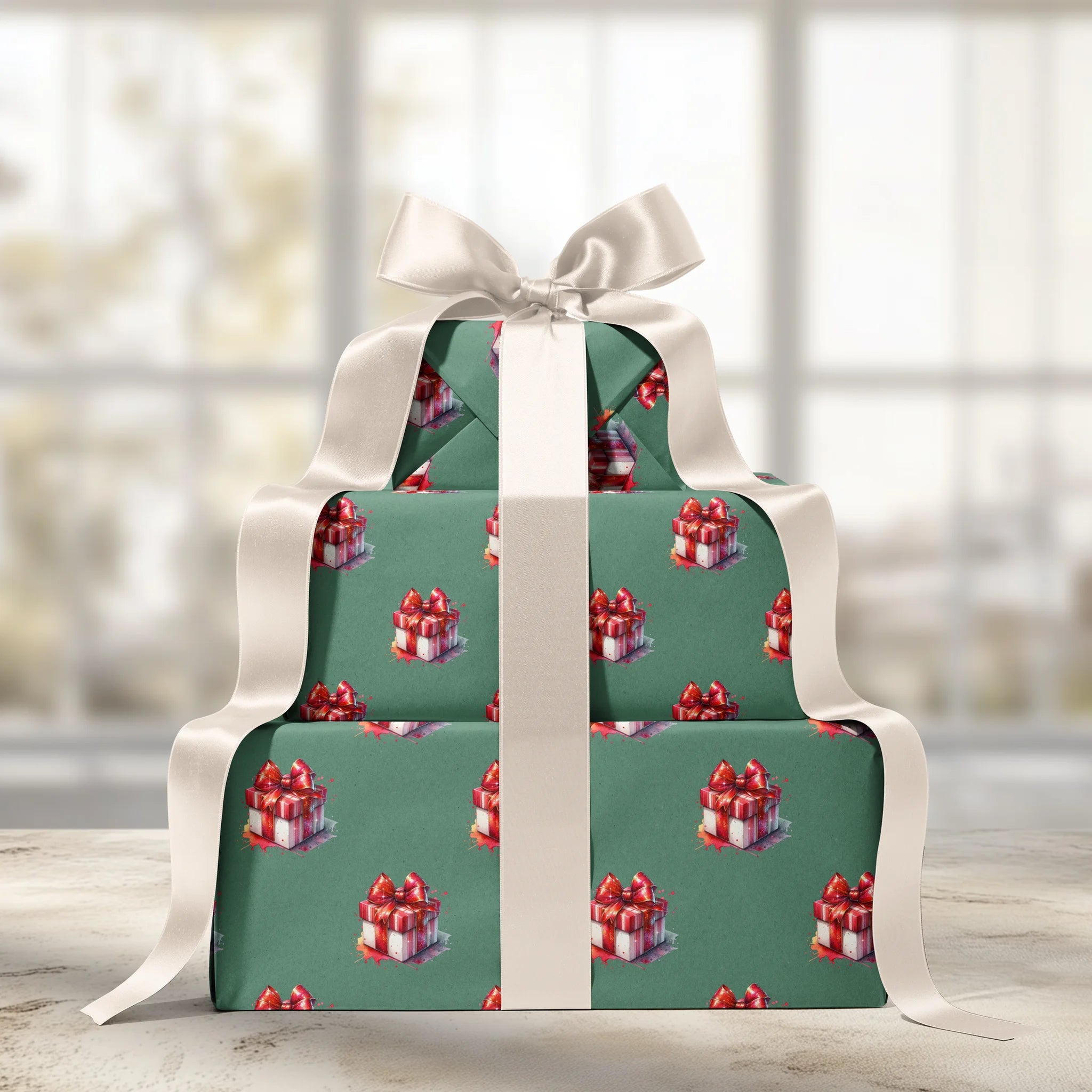 Top of the Box Gift Wrapping Paper