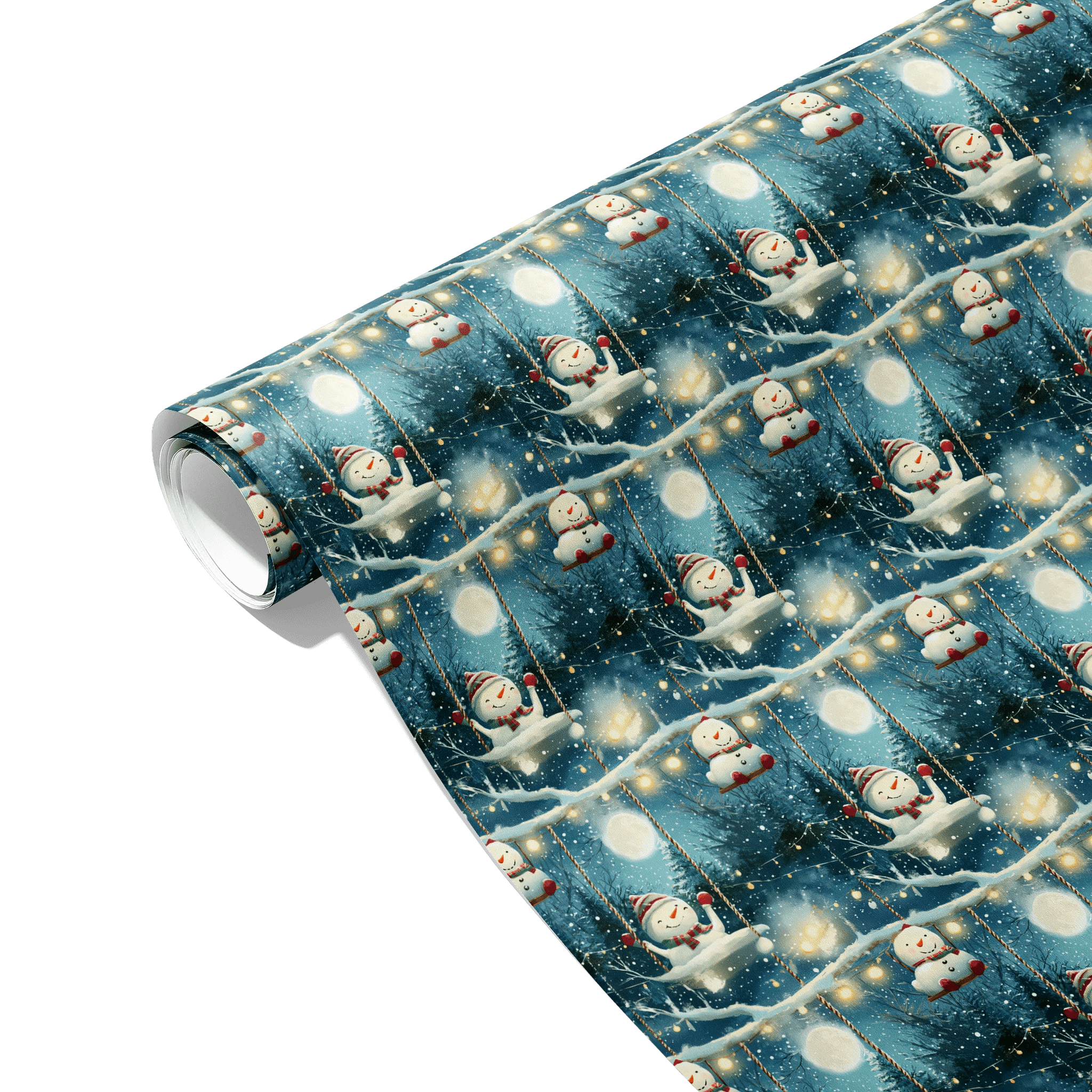 Frosty Moonbeam Gift Wrapping Paper