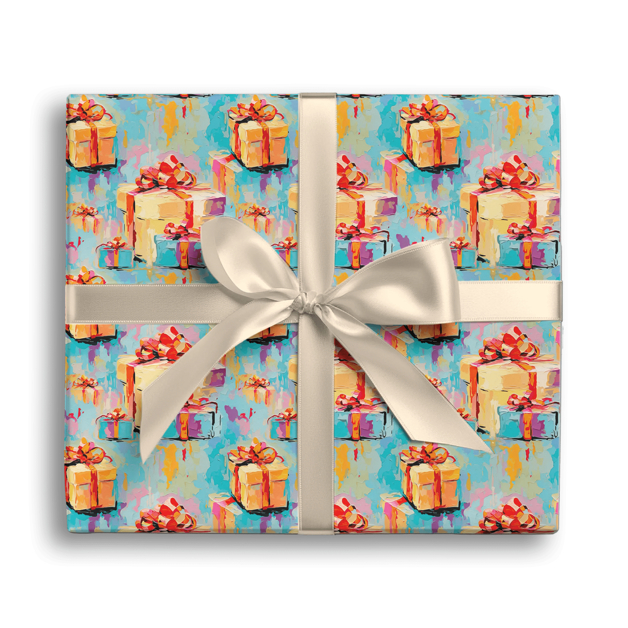 Ribbon Run Gift Wrapping Paper