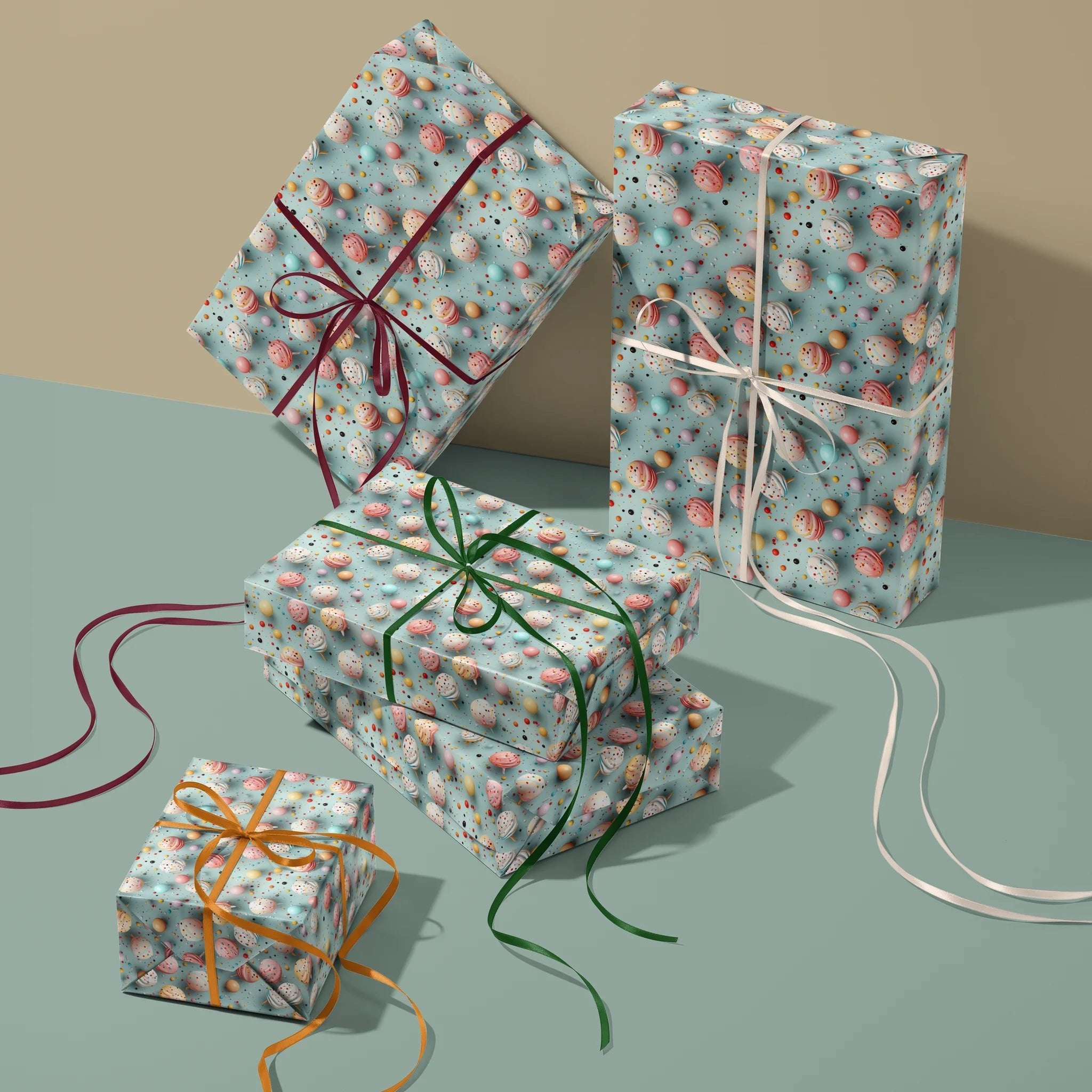 Cake Pop Parade Gift Wrapping Paper