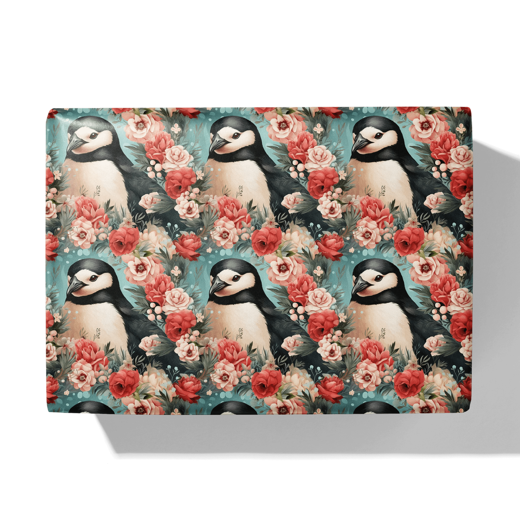Feathered Frost Bloom Gift Wrapping Paper