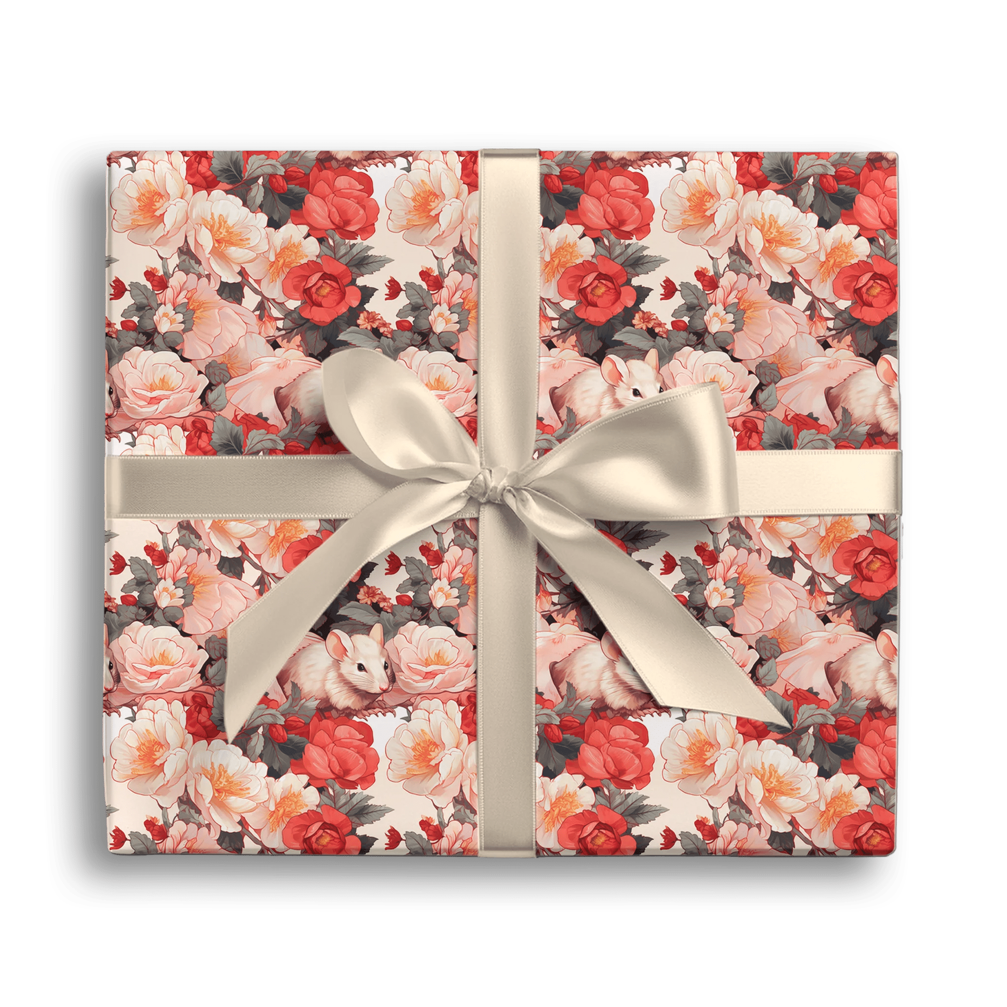 Whimsical Floral Explorer Gift Wrapping Paper