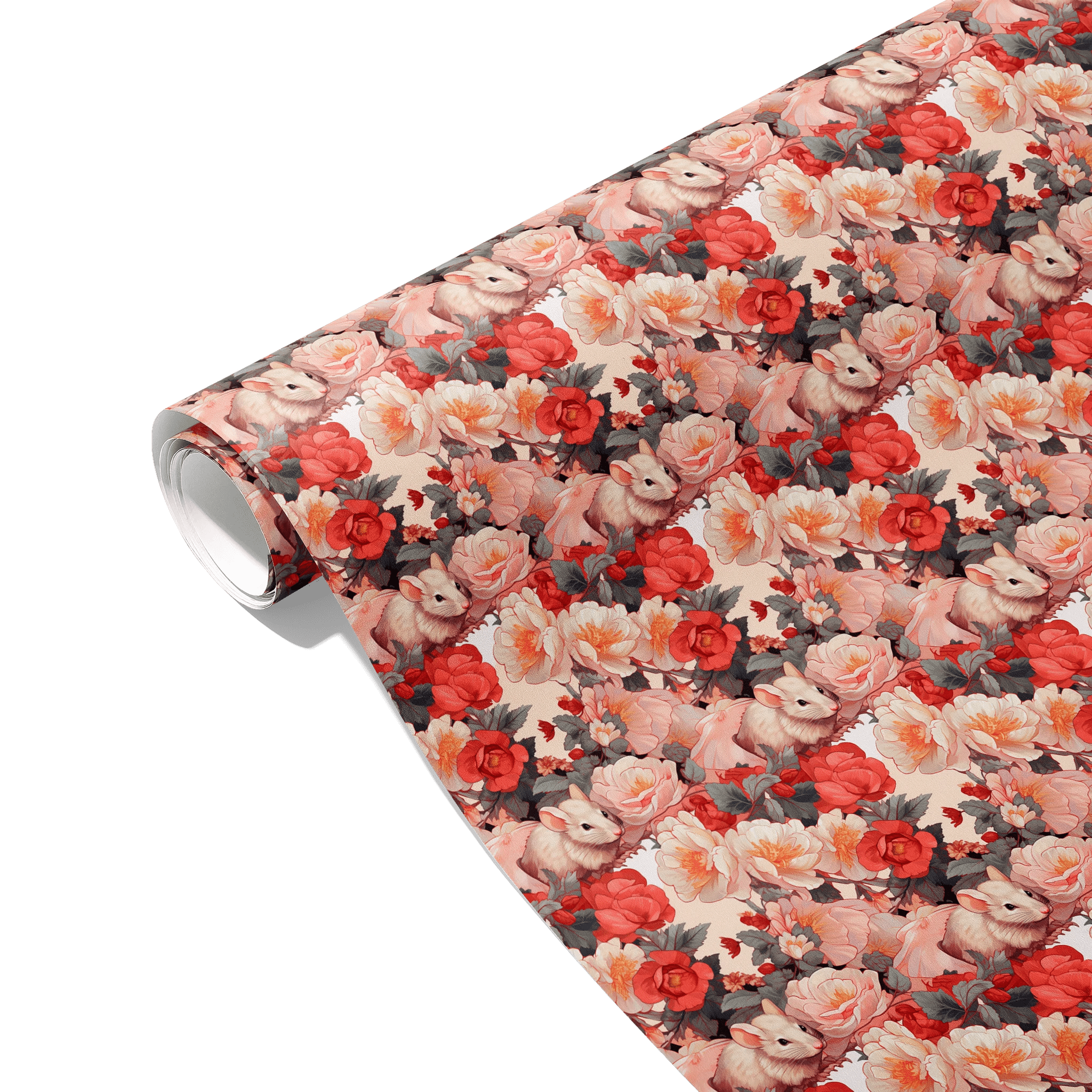 Whimsical Floral Explorer Gift Wrapping Paper