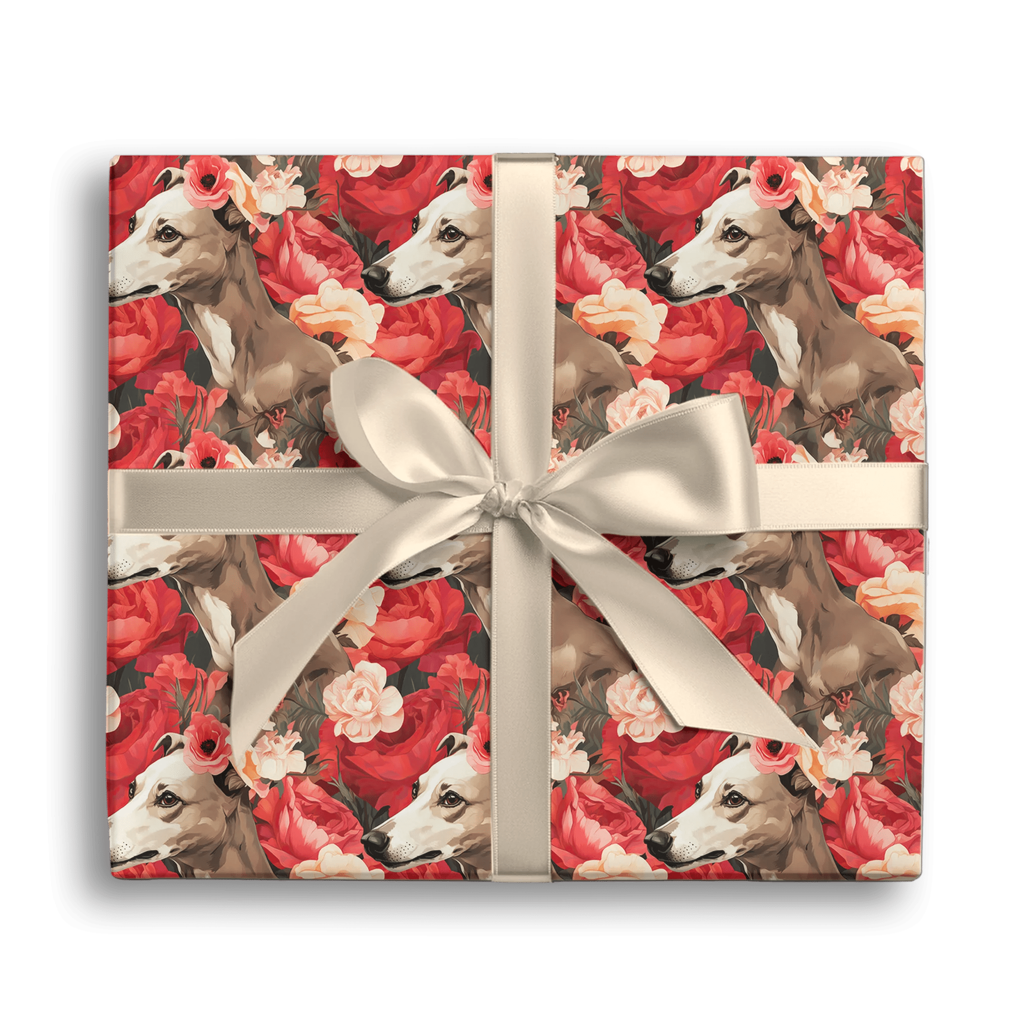 Floral Loyal Companion Gift Wrapping Paper