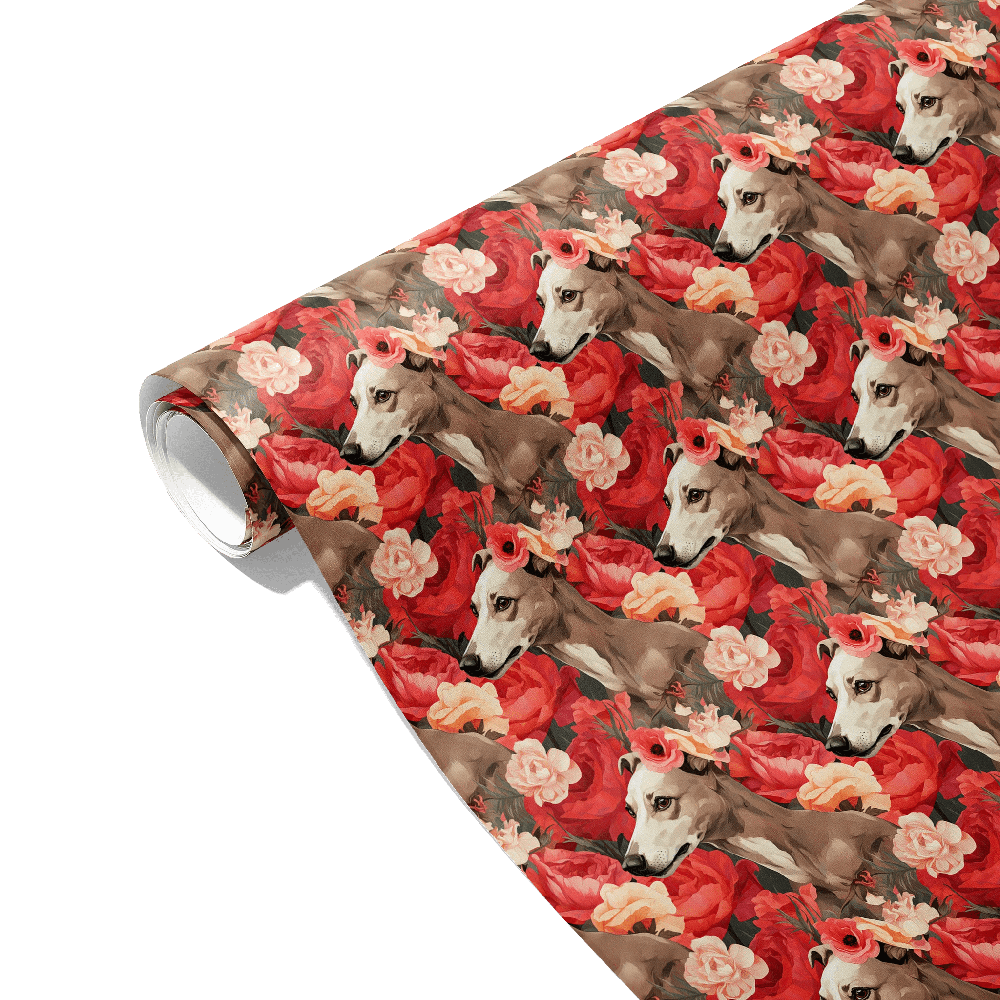 Floral Loyal Companion Gift Wrapping Paper