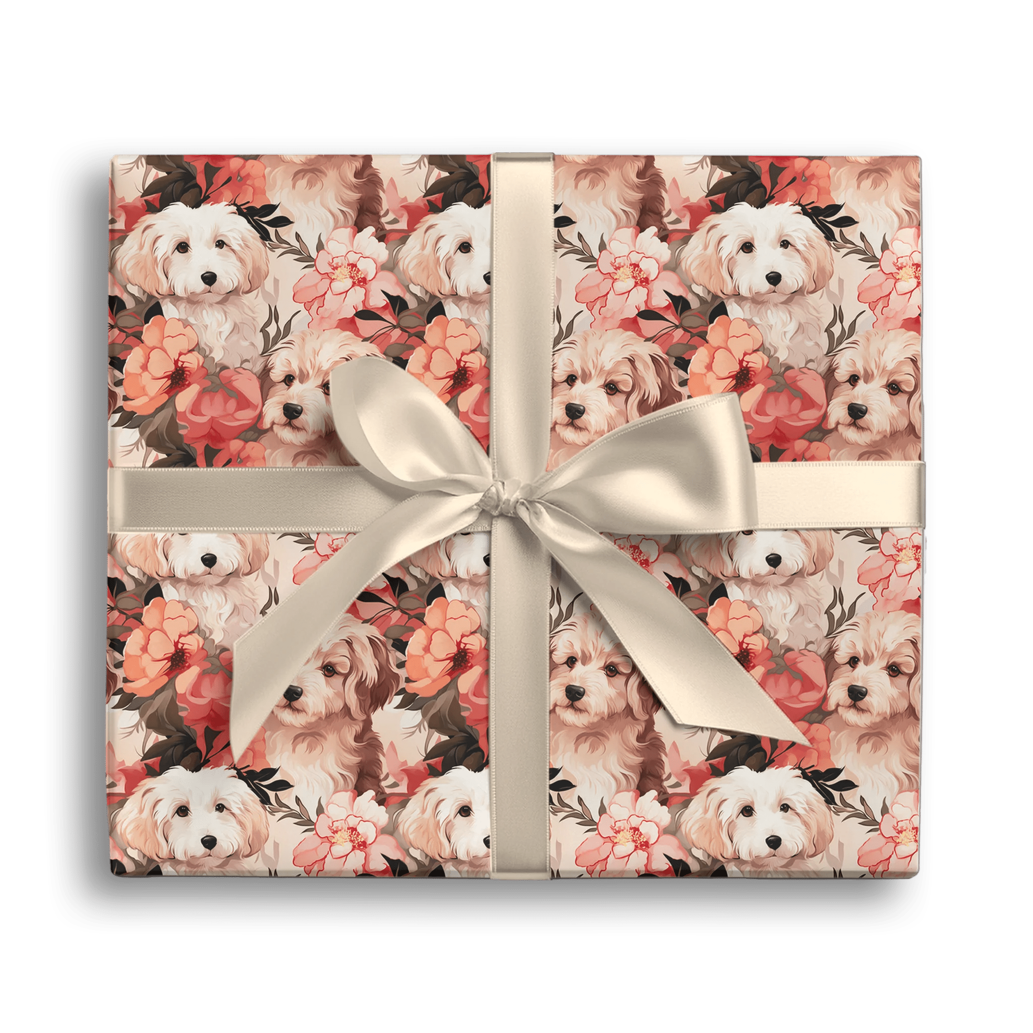 Loyal Floral Companions Gift Wrapping Paper