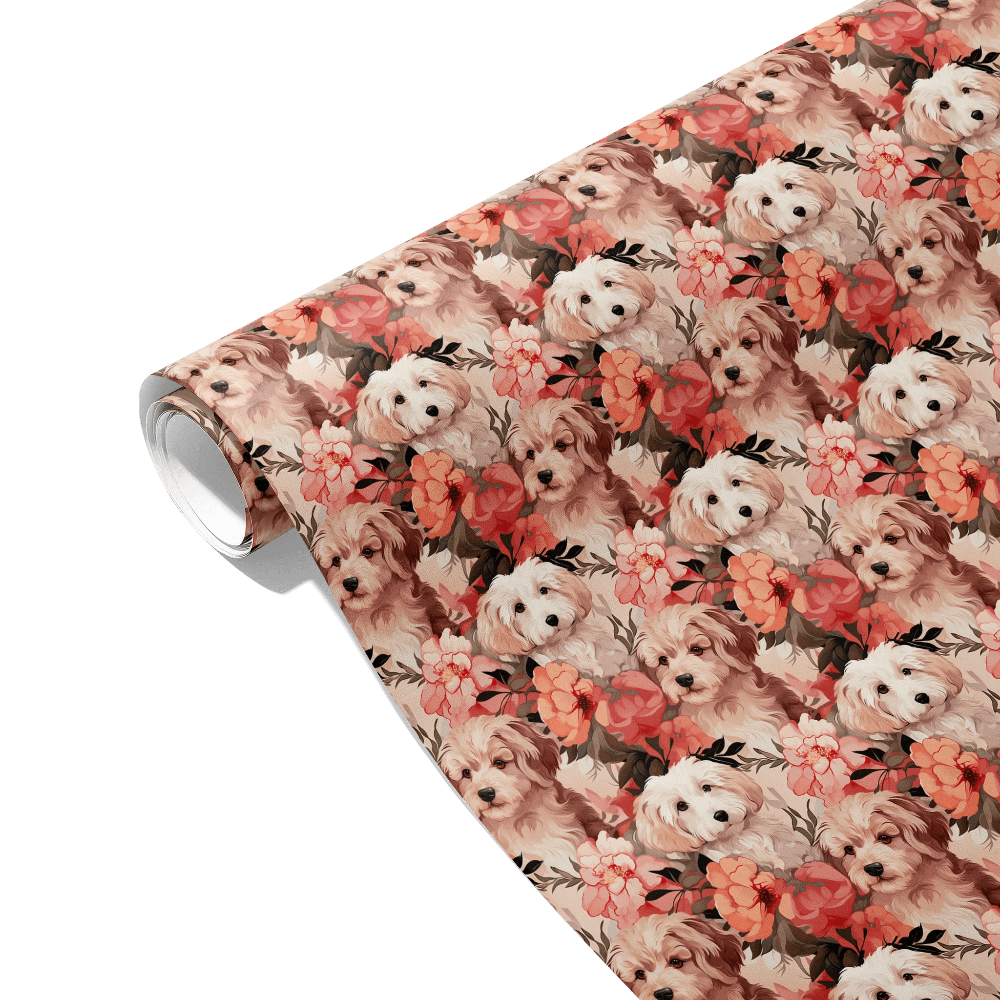Loyal Floral Companions Gift Wrapping Paper