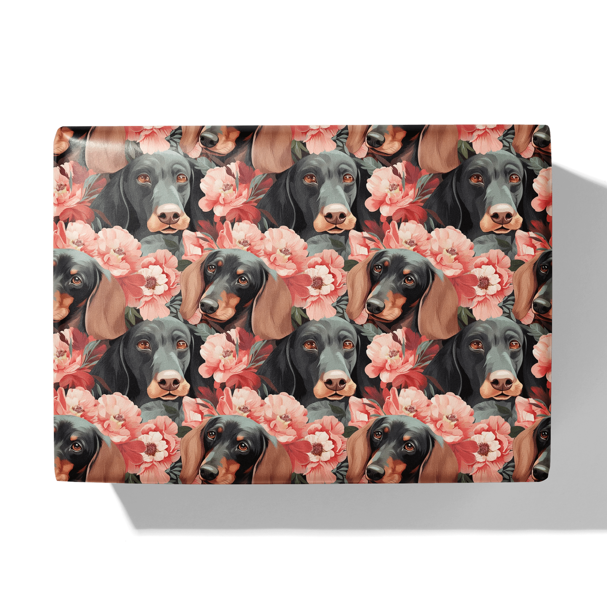 Adorable Dachshund Bouquet Gift Wrapping Paper