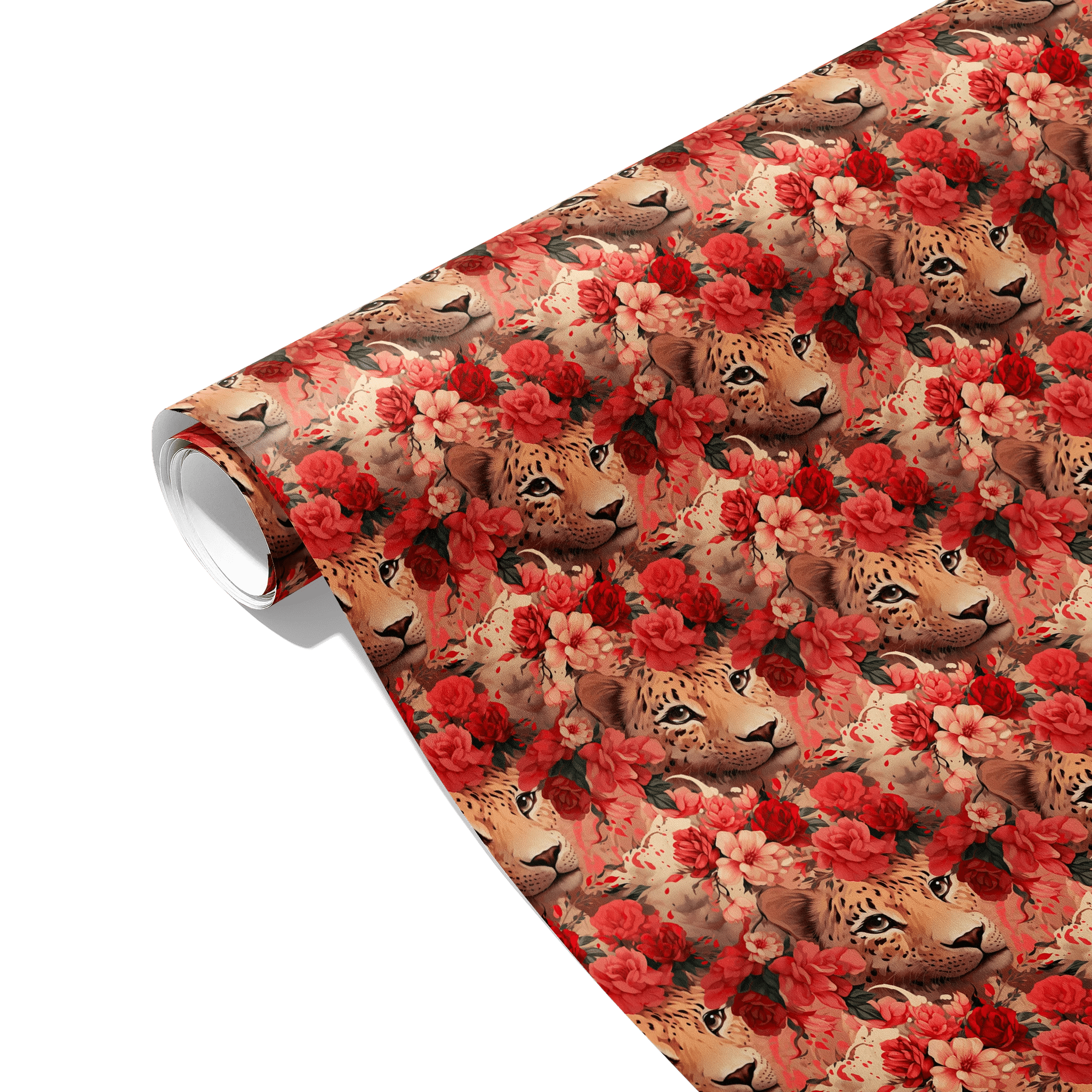 Wildflower Cheetah Grace Gift Wrapping Paper