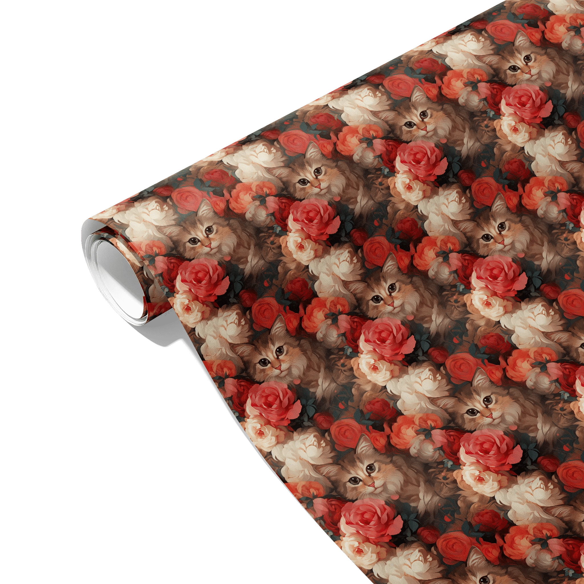 Whiskers Among Flowers Gift Wrapping Paper