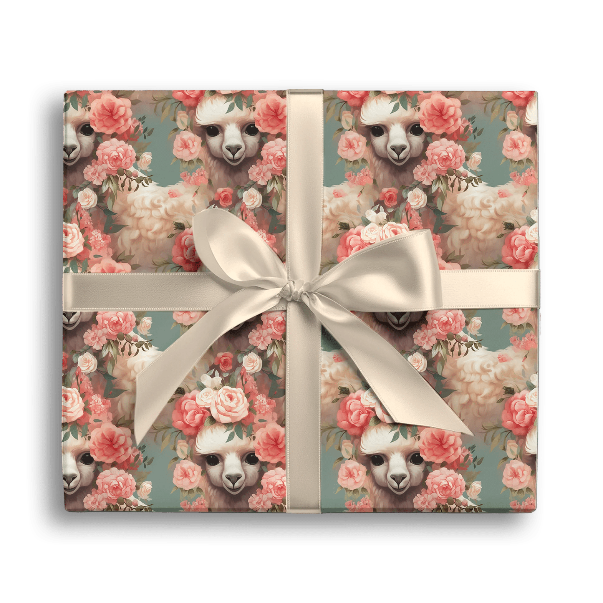Blooming Alpaca Beauty Gift Wrapping Paper