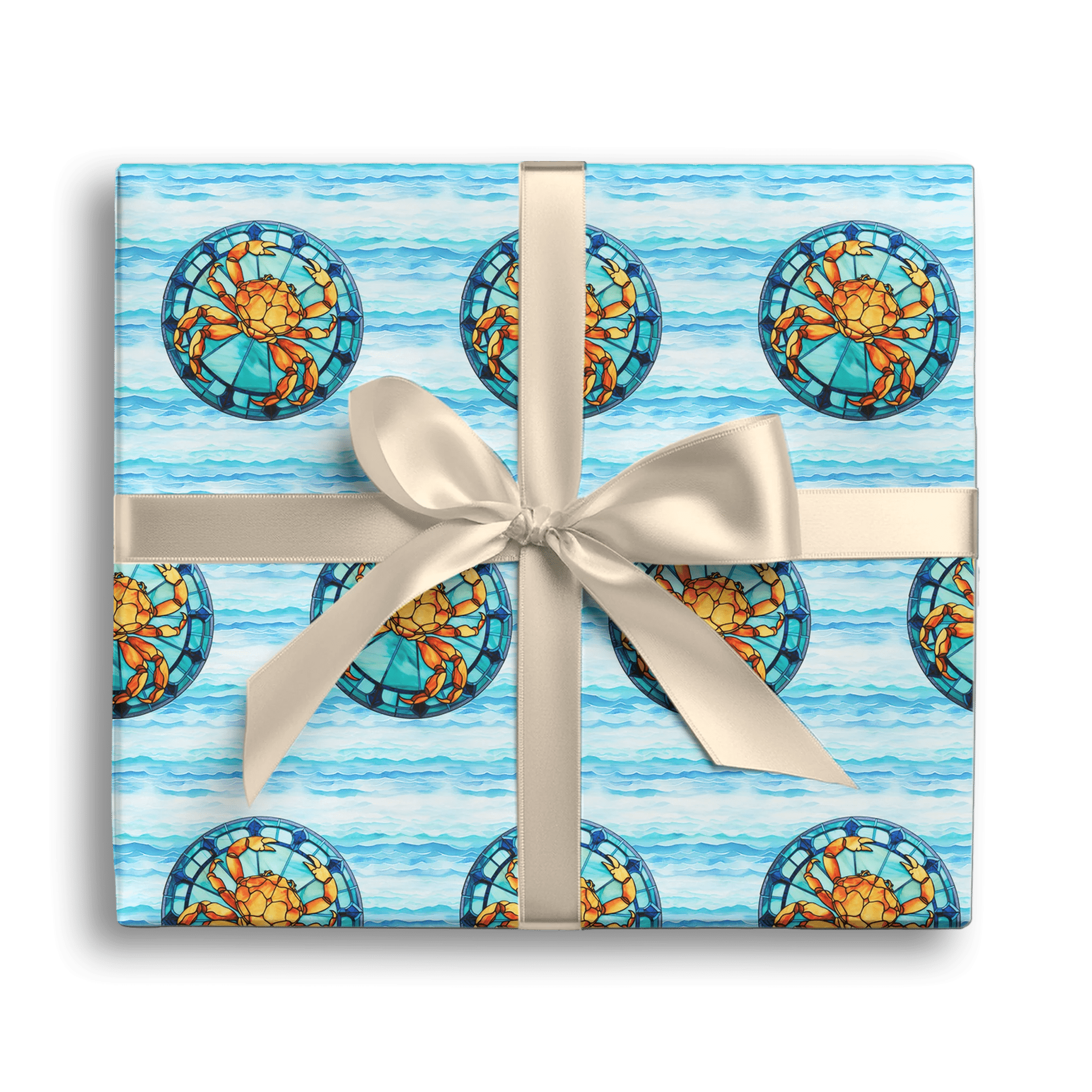 Coastal Shoreline Symbol Gift Wrapping Paper