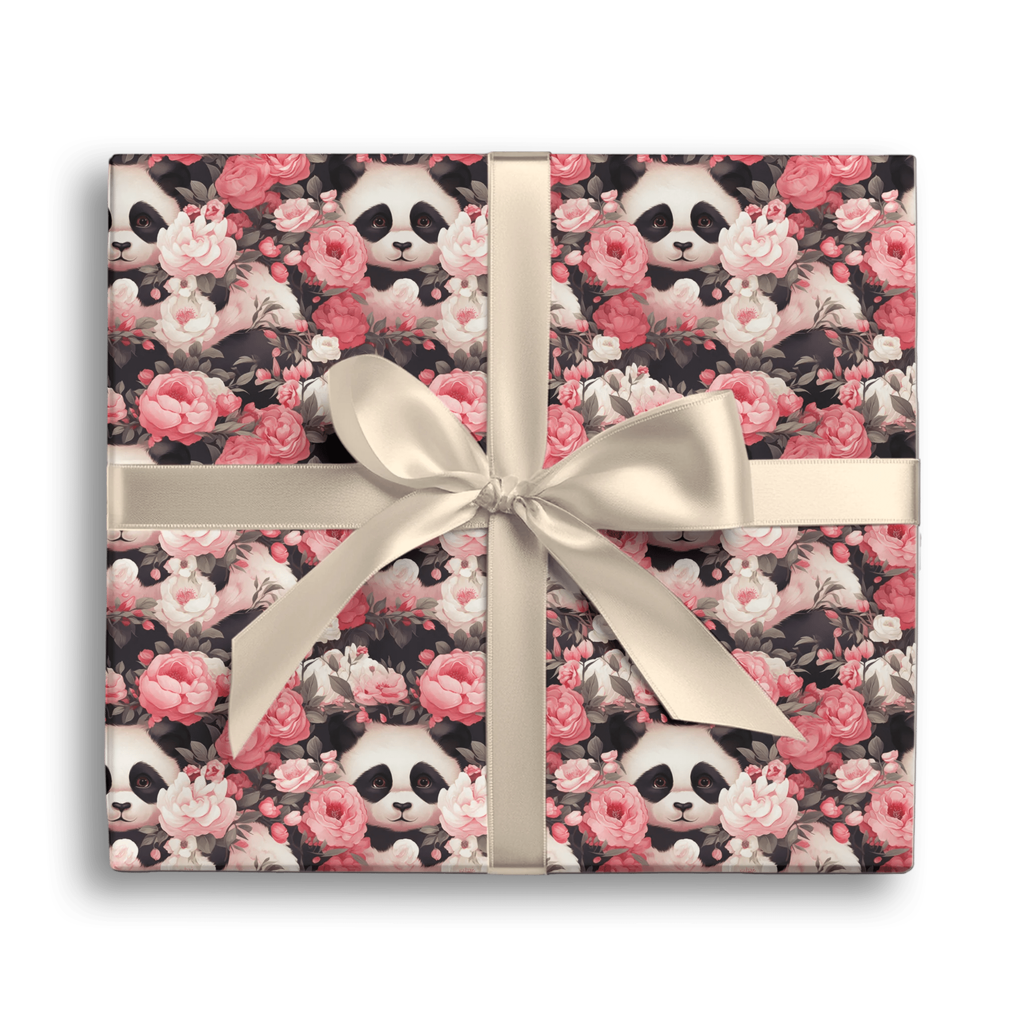 Black And White Contrast Gift Wrapping Paper