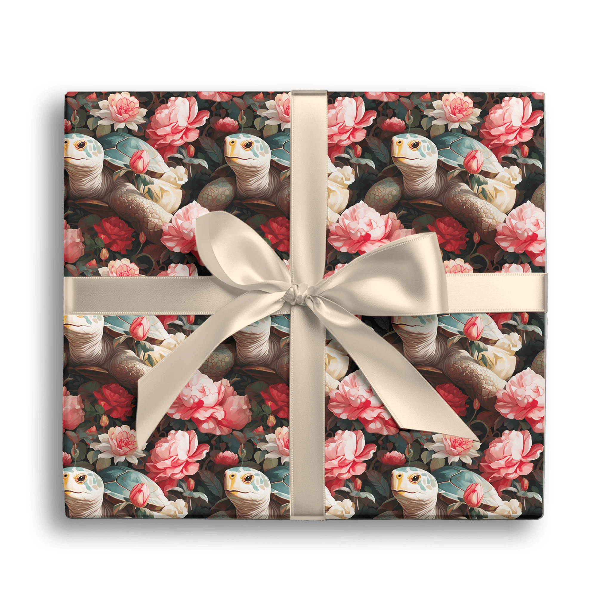 Gentle Shell Amidst Petals Gift Wrapping Paper