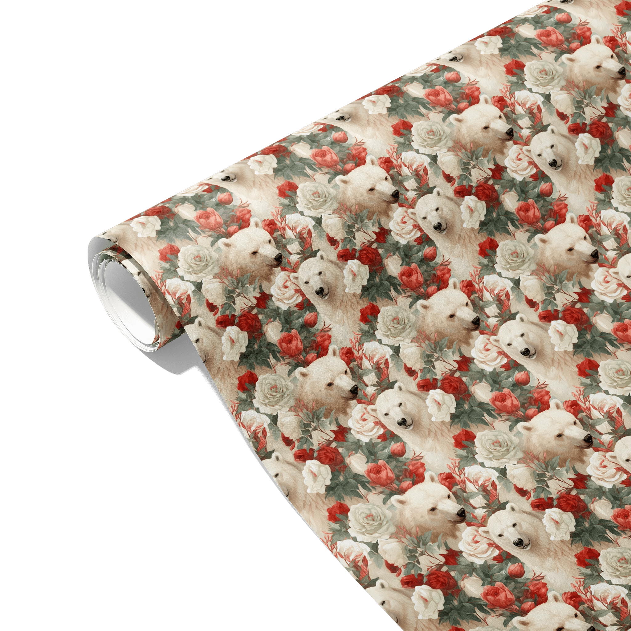 Arctic Meets Flora Gift Wrapping Paper