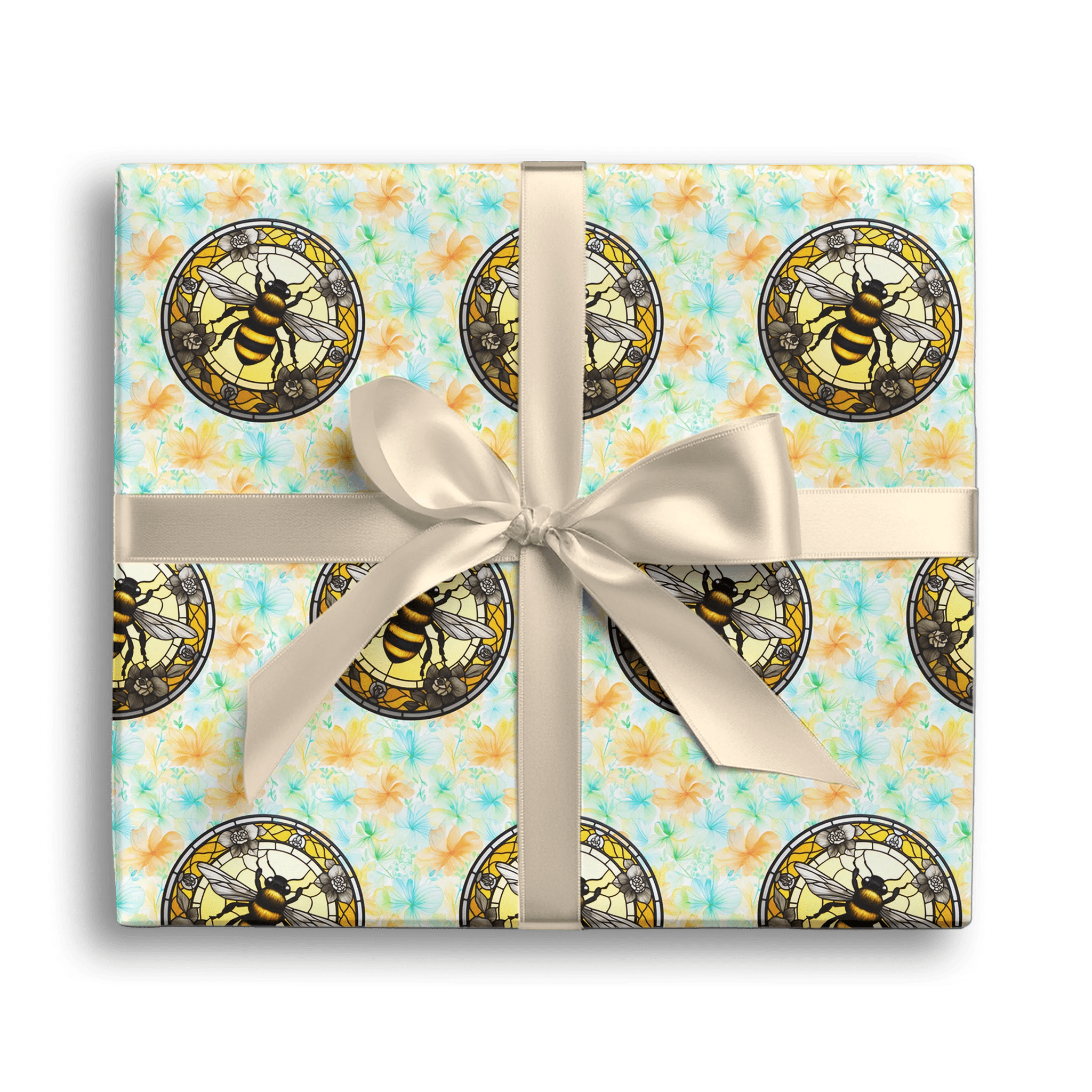Hive’s Golden Worker Gift Wrapping Paper