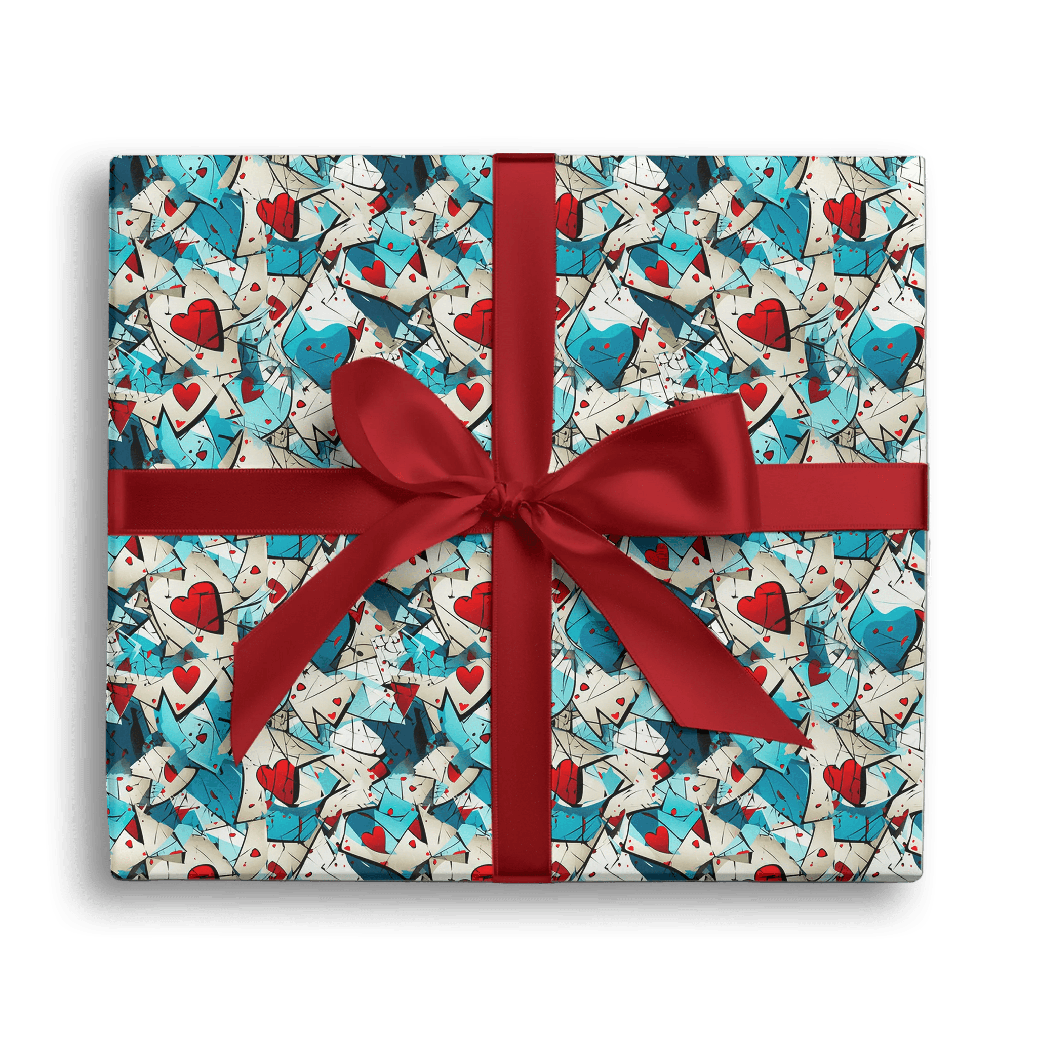 Broken Hearts Alert Gift Wrapping Paper