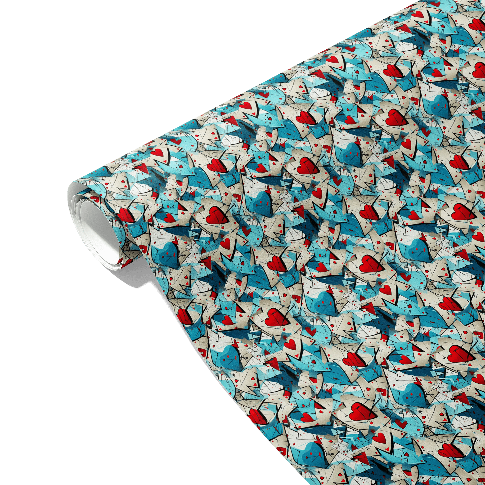 Broken Hearts Alert Gift Wrapping Paper