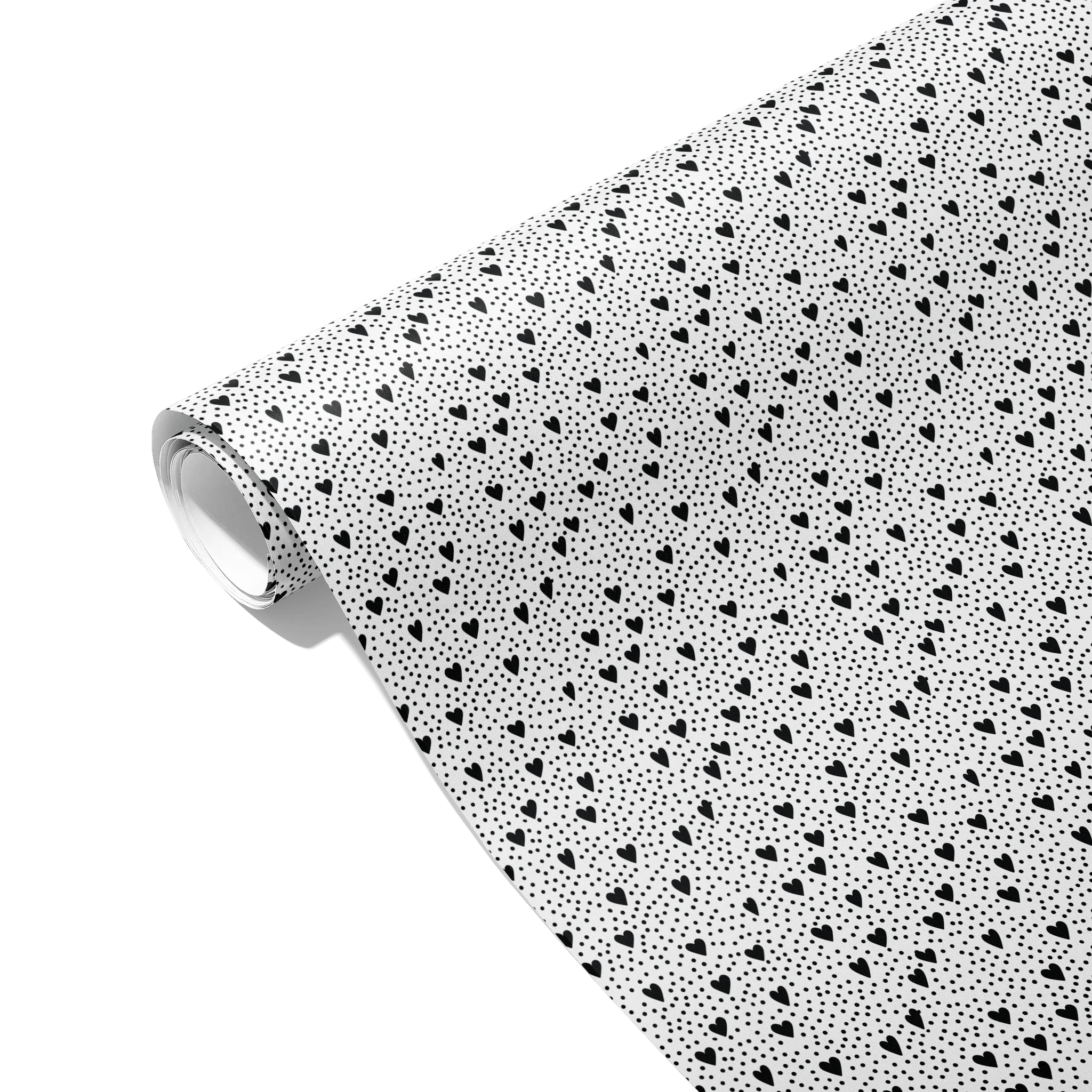 Minimal Black Love Gift Wrapping Paper
