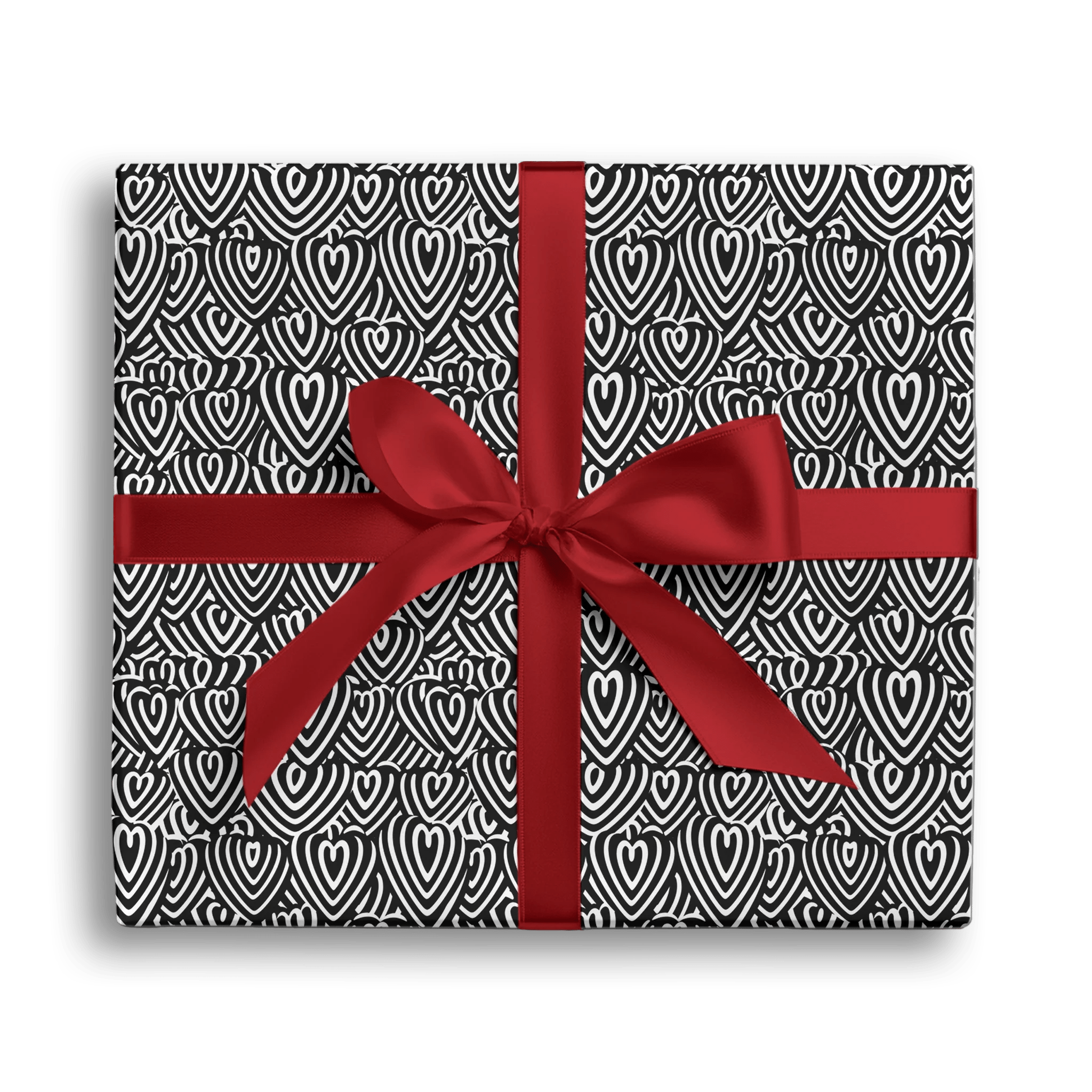 Monochrome Love Gift Wrapping Paper