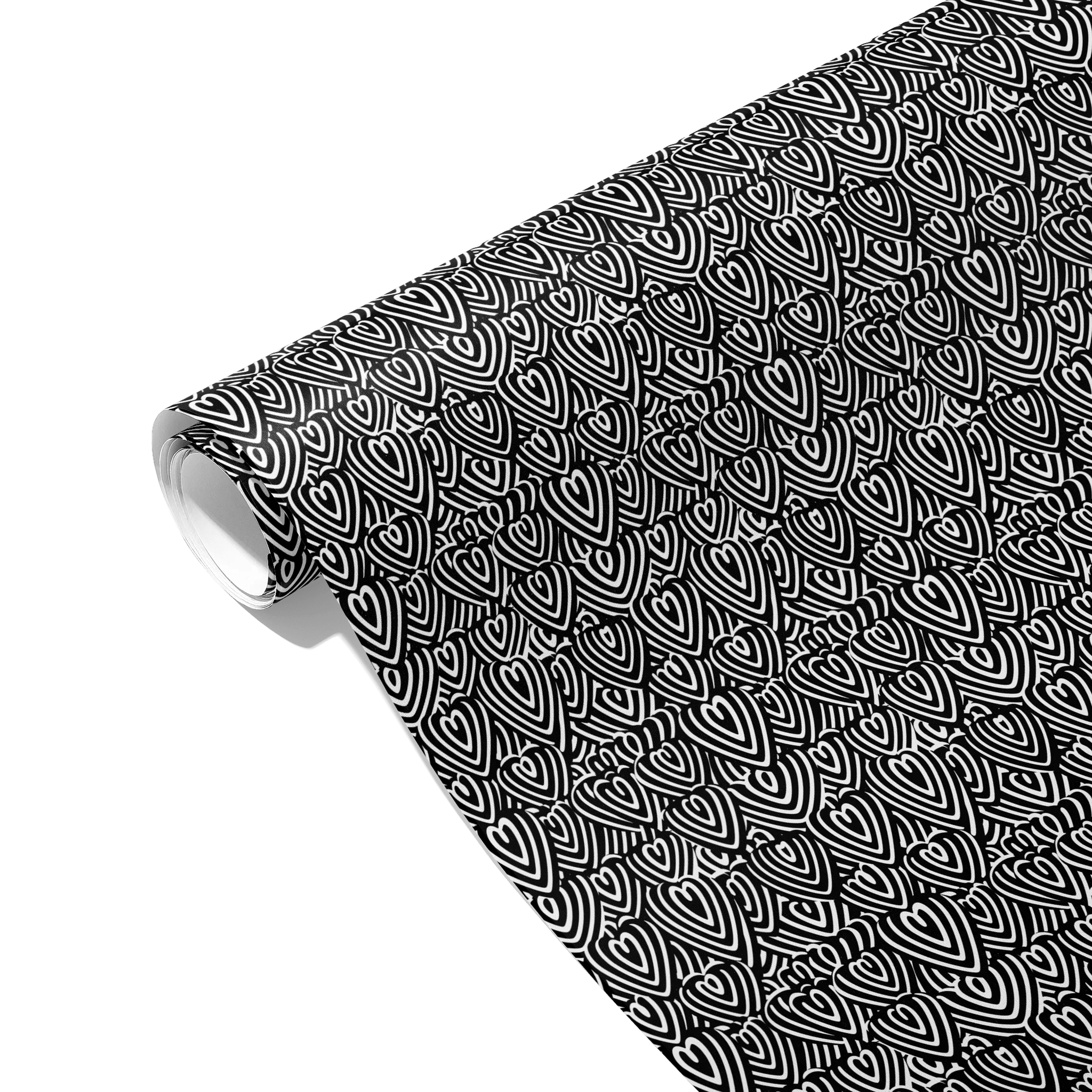 Monochrome Love Gift Wrapping Paper