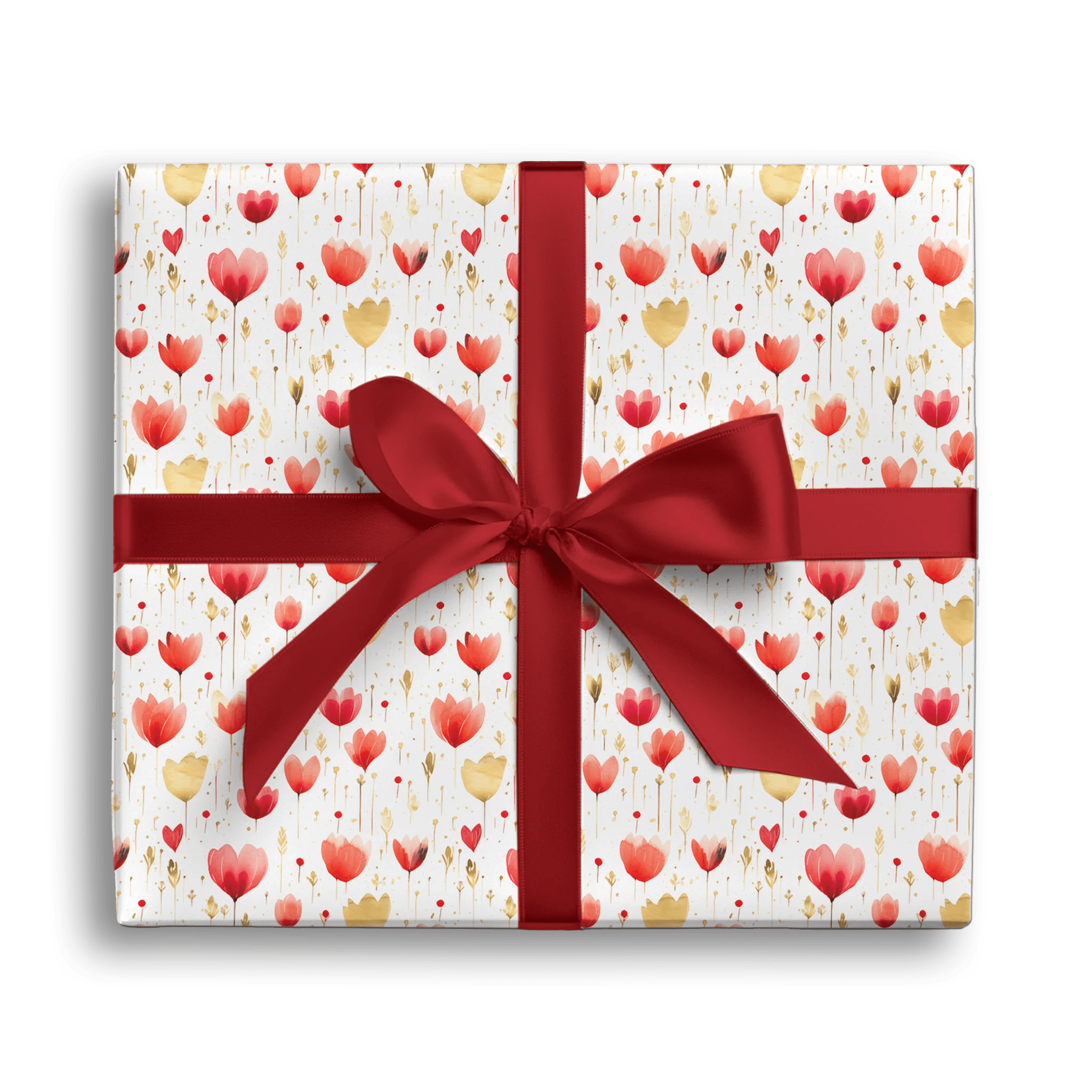 Springtime Romance Glow Gift Wrapping Paper