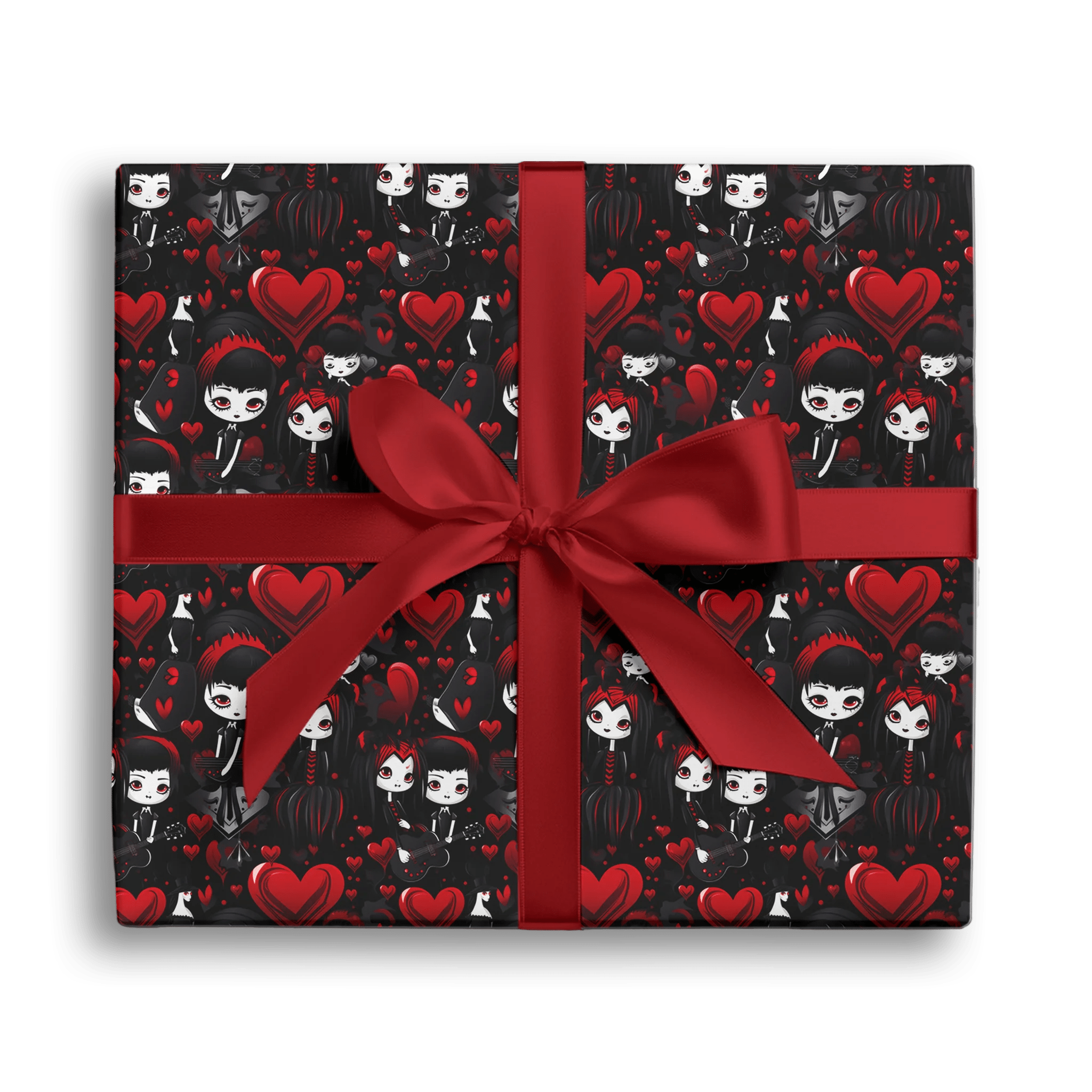 Halloween Valentine Gift Wrapping Paper