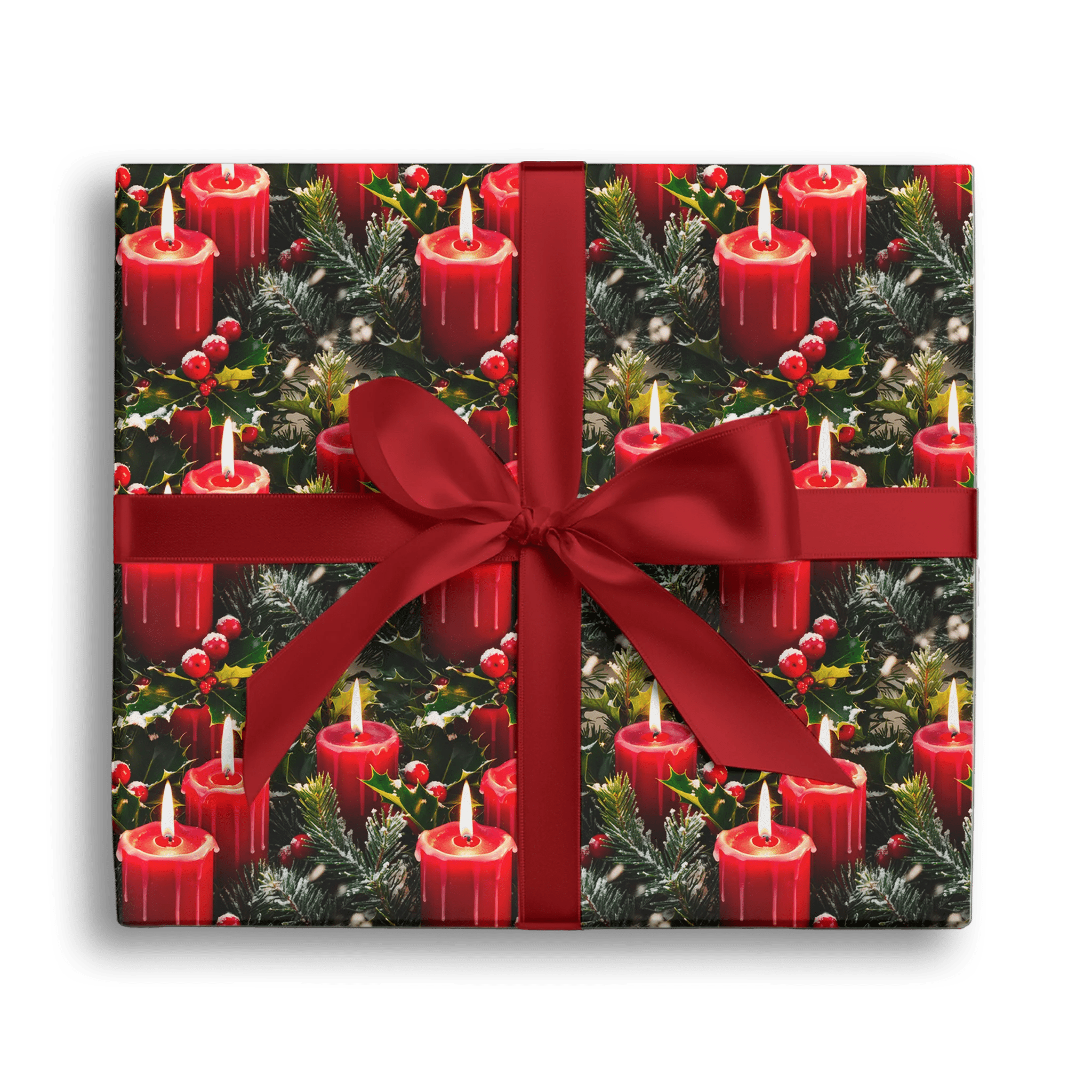 Holly Jolly Flicker Gift Wrapping Paper