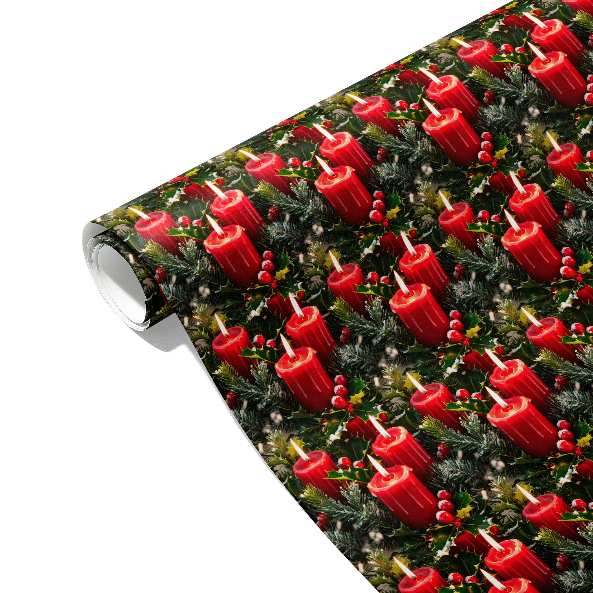 Holly Jolly Flicker Gift Wrapping Paper