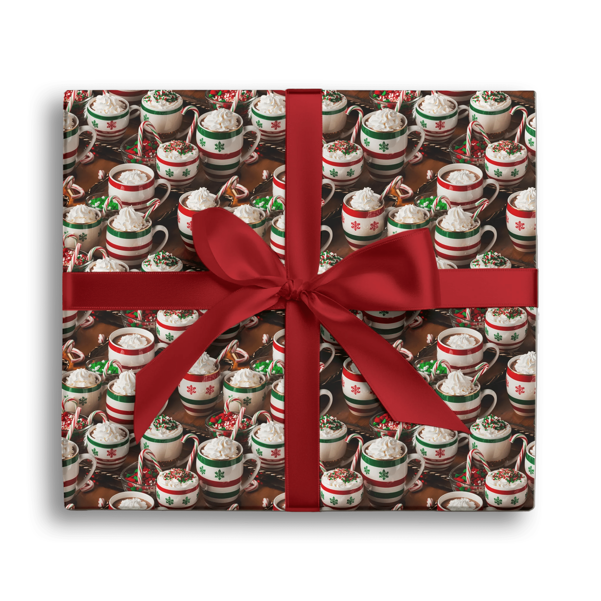 Santa’s Little Sippers Gift Wrapping Paper