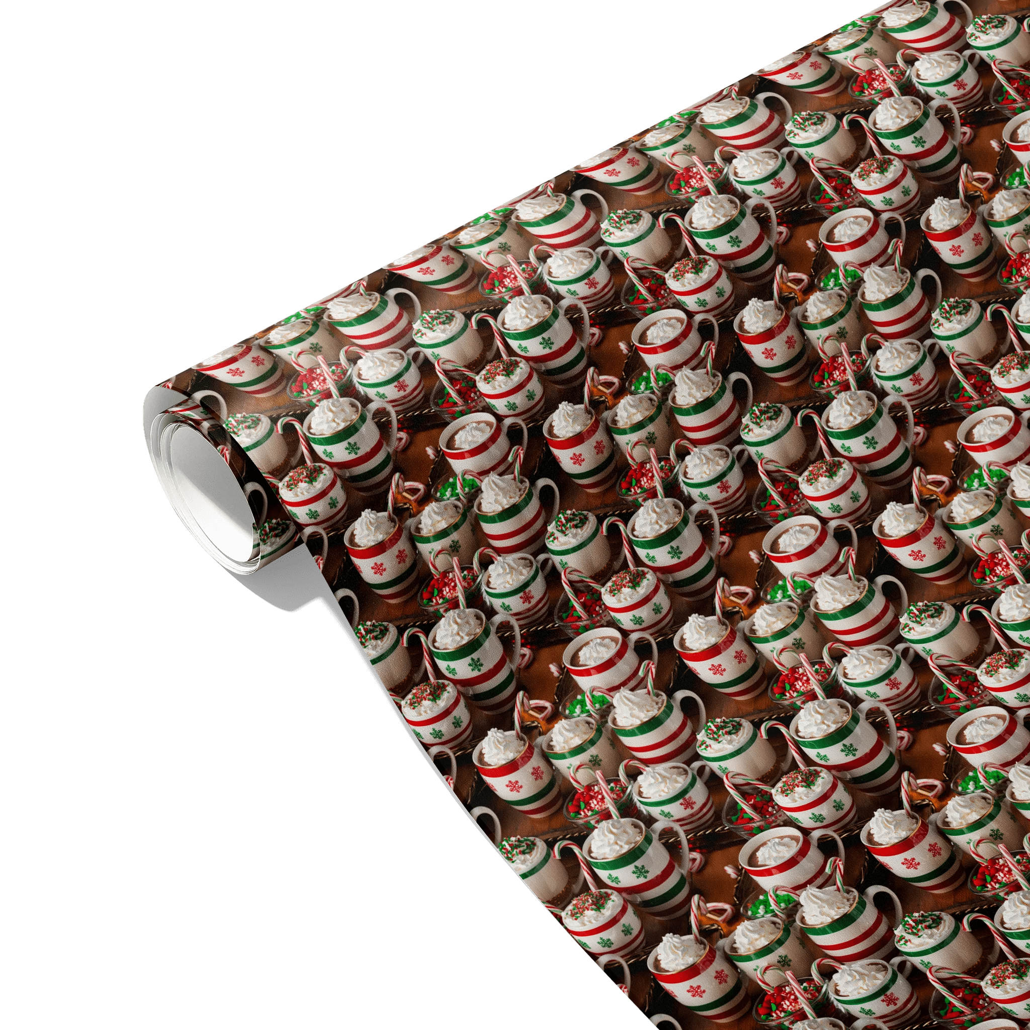 Santa’s Little Sippers Gift Wrapping Paper