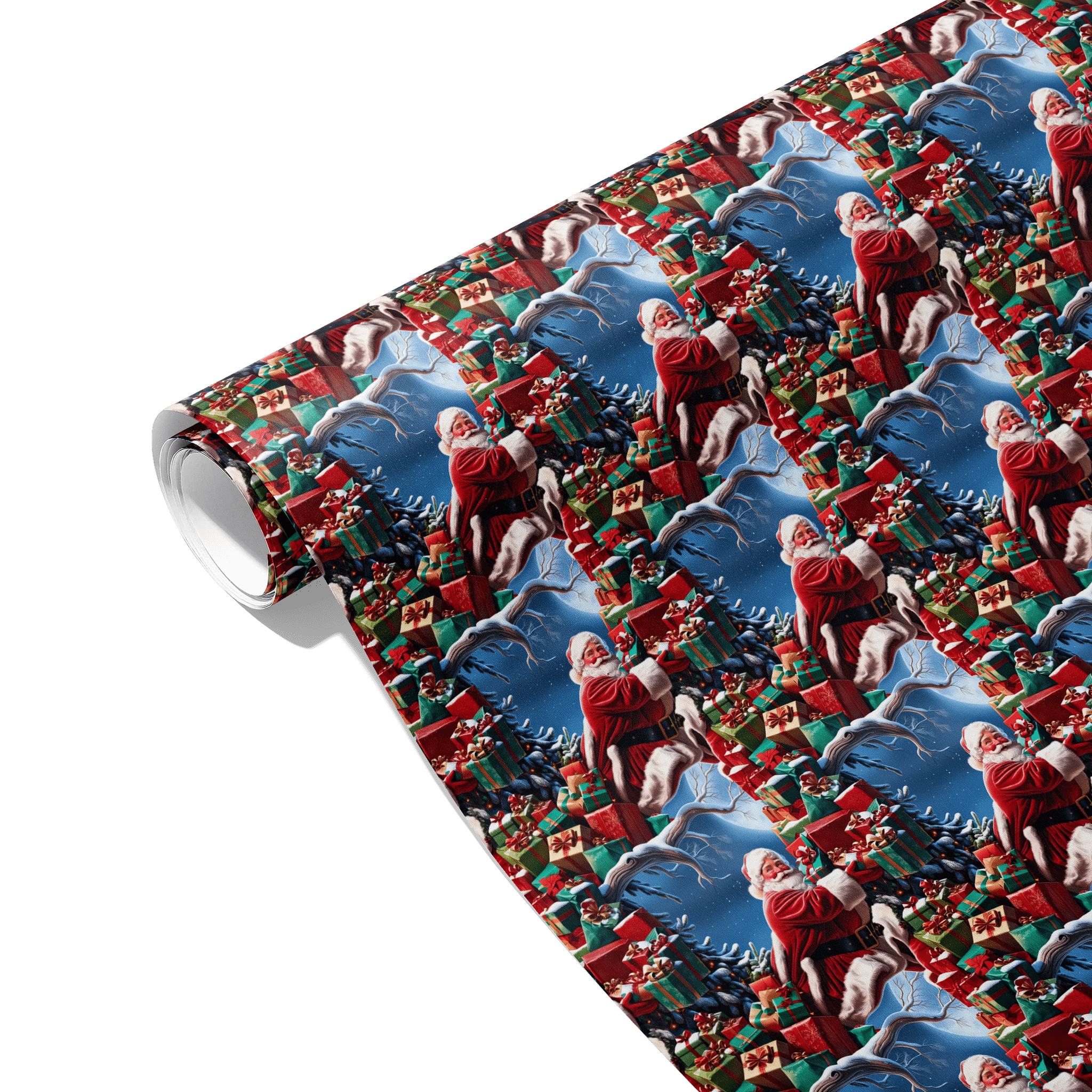 Santa No Pause Gift Wrapping Paper