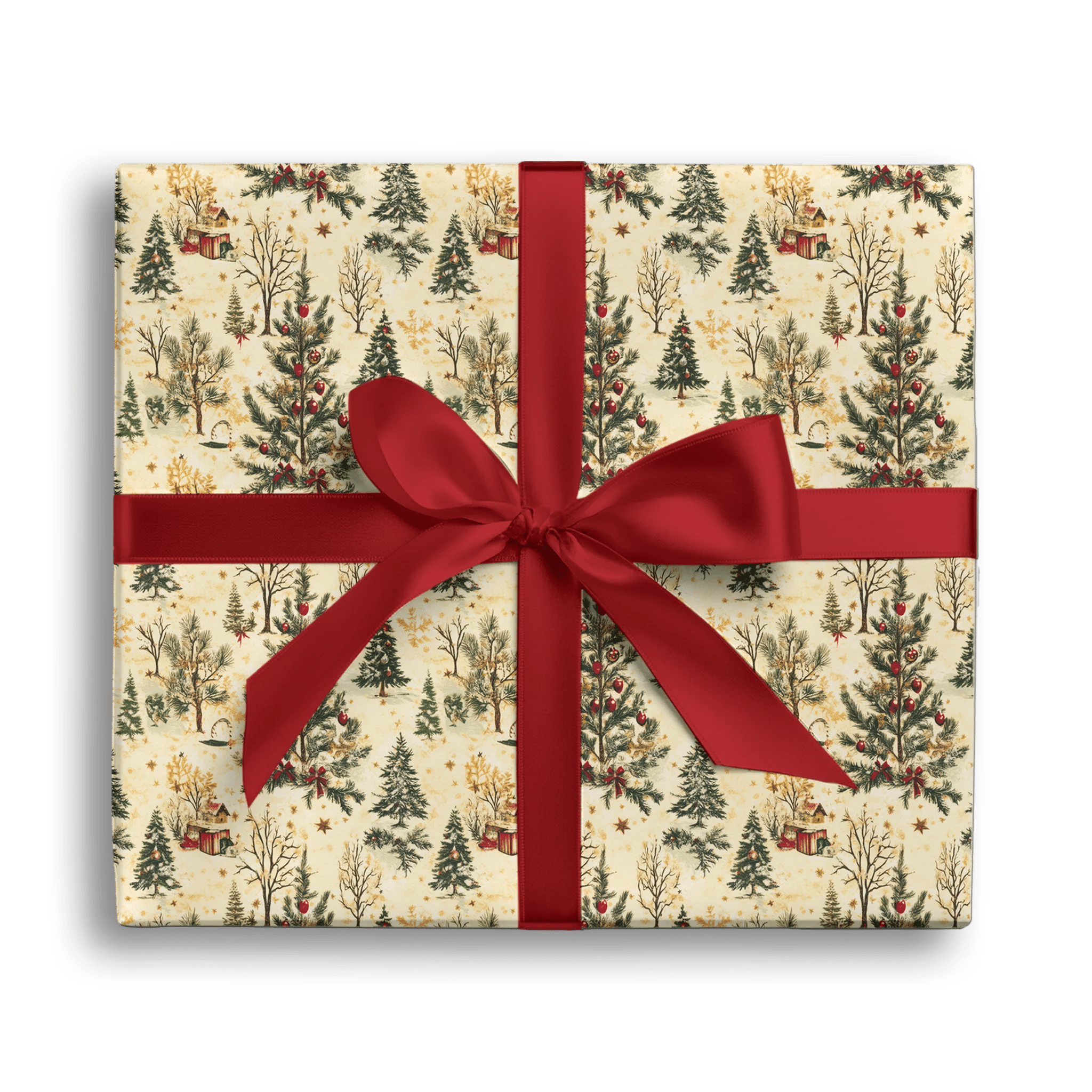 Festive Hide & Sleigh Gift Wrapping Paper