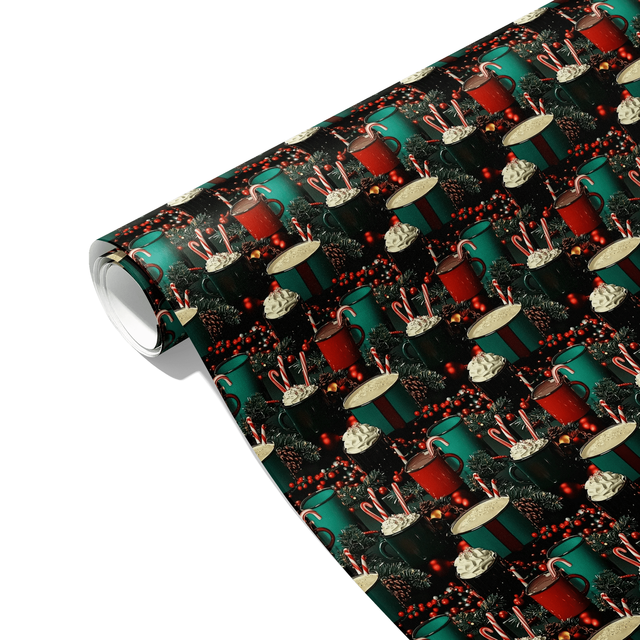 Holly Jolly Sips Gift Wrapping Paper