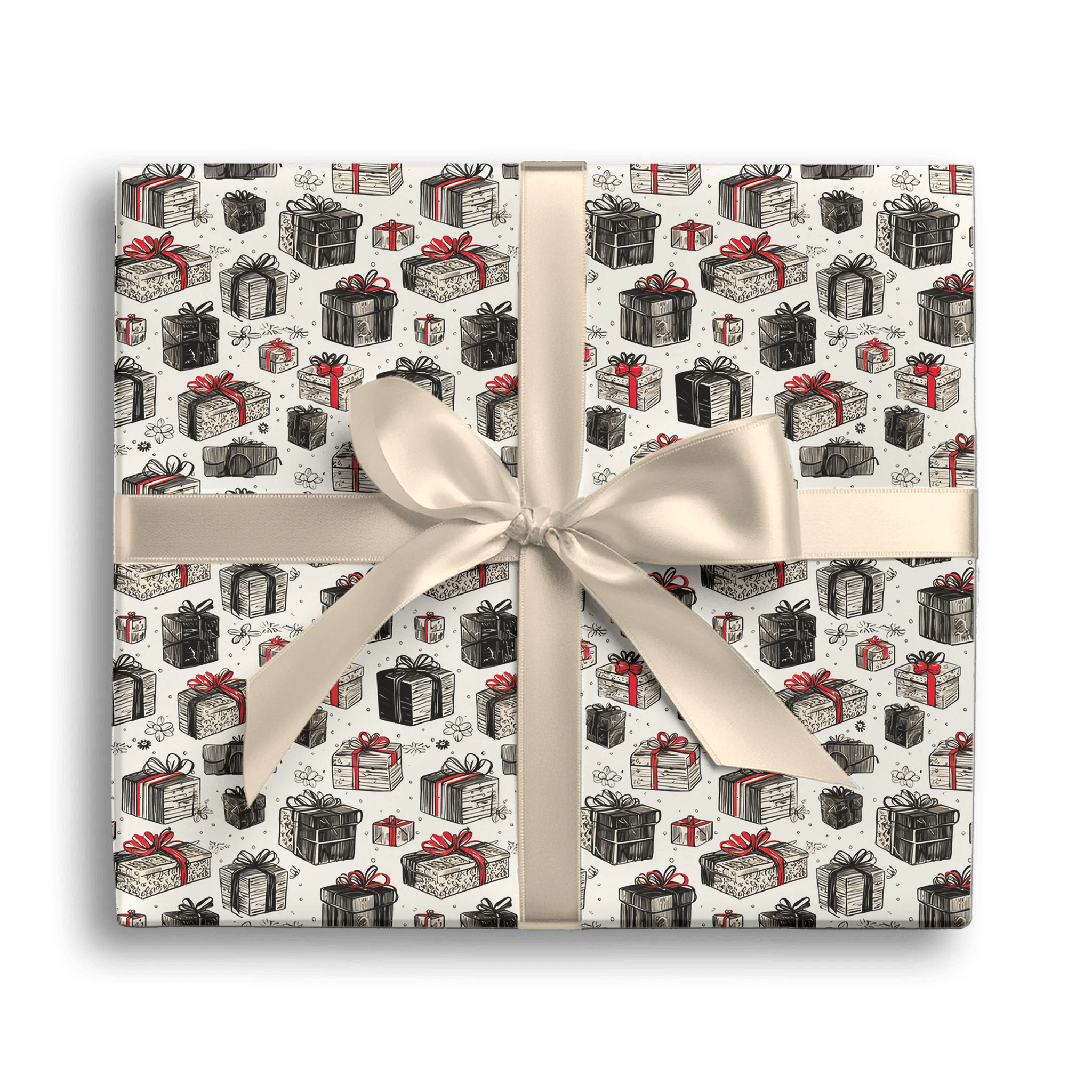 Bow Ho Ho Gift Wrapping Paper