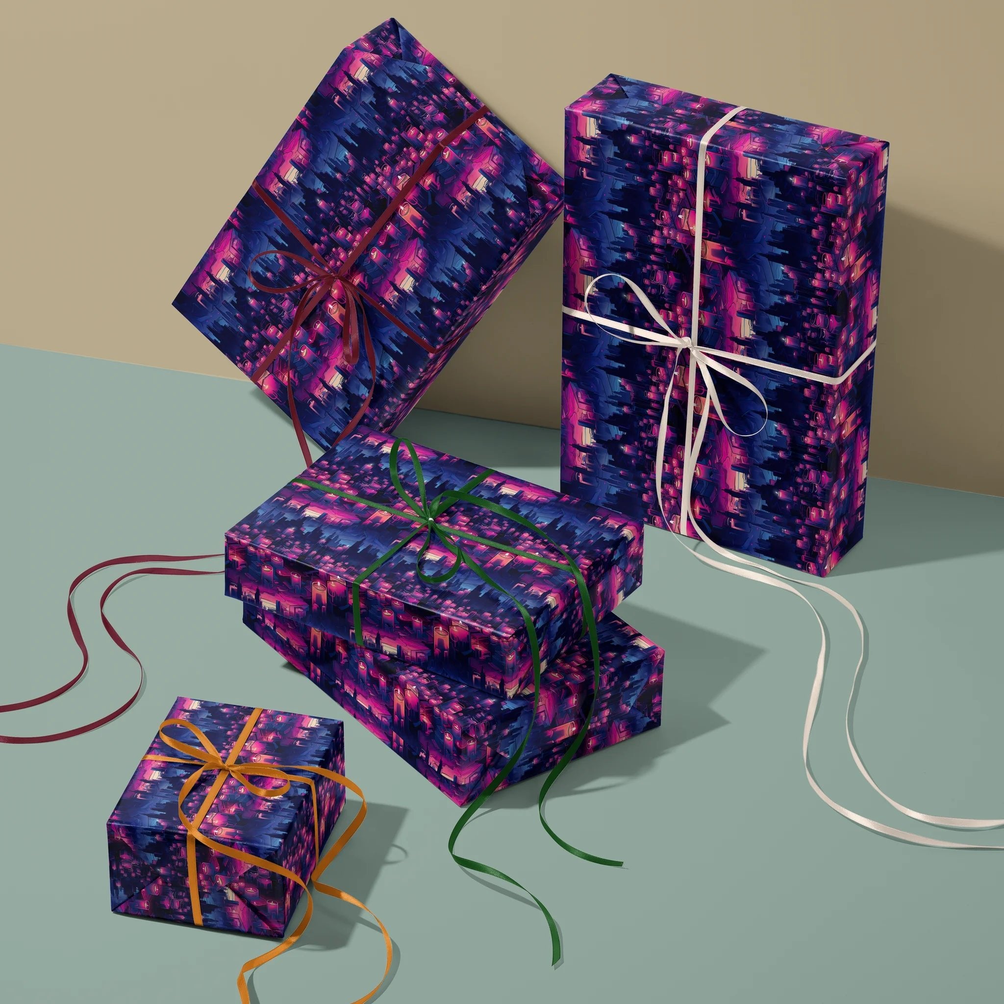 City of Wraps Gift Wrapping Paper