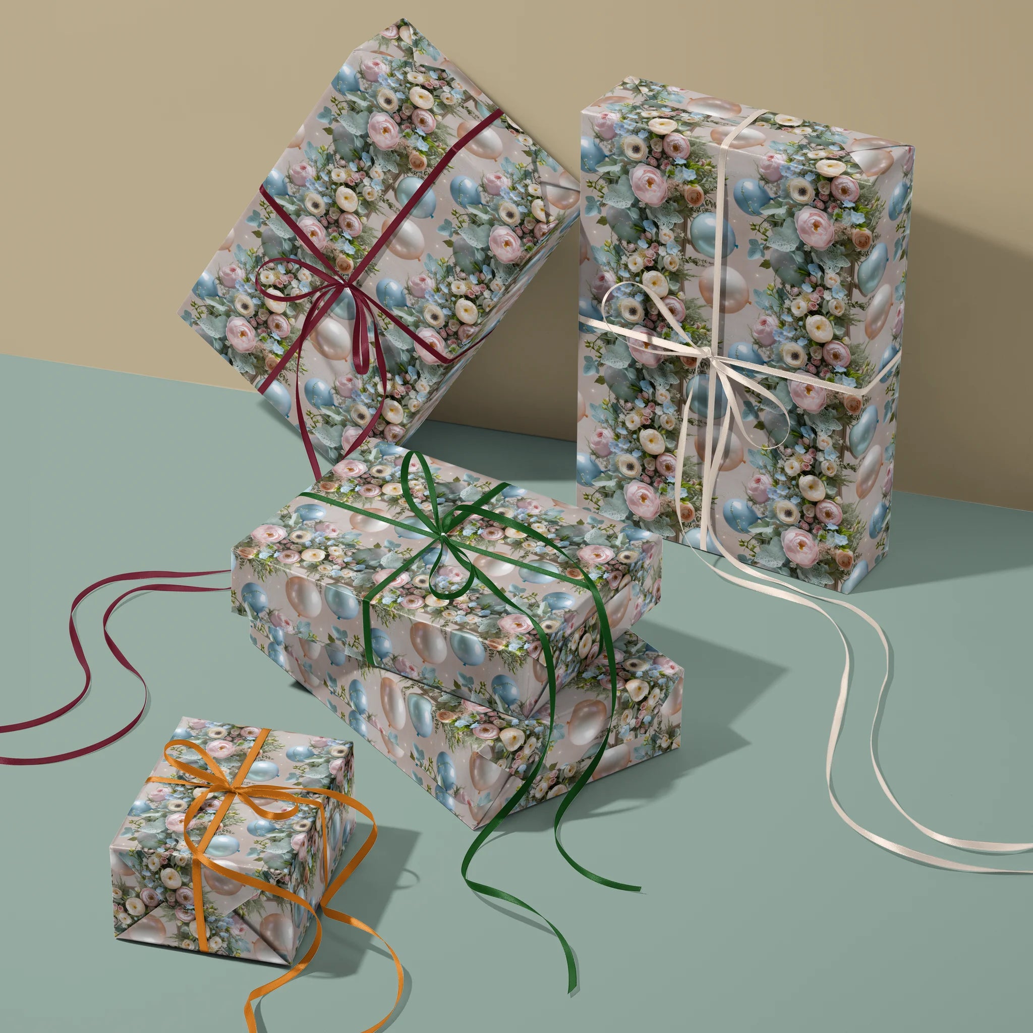 Balloon Bouquet Bash Gift Wrapping Paper
