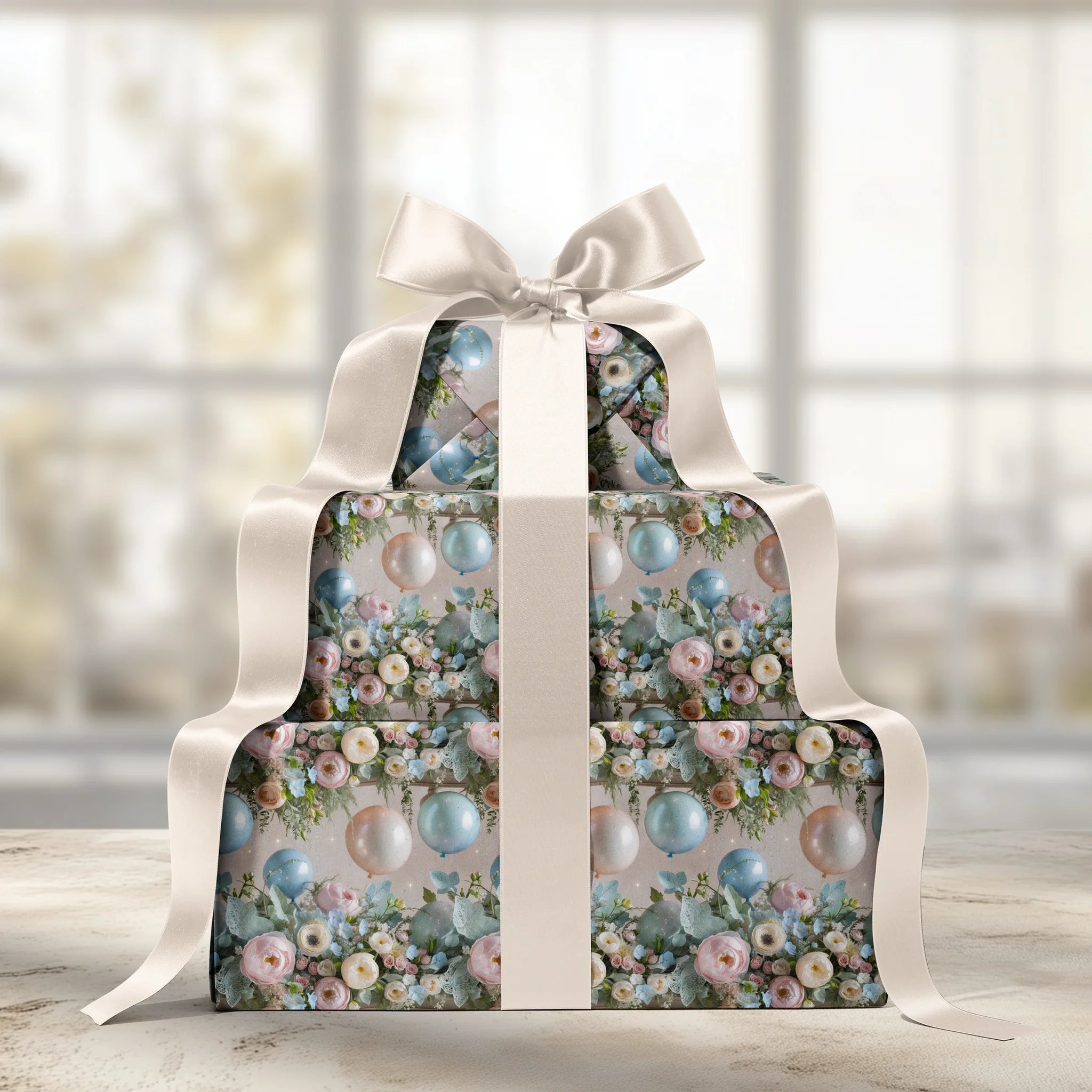 Balloon Bouquet Bash Gift Wrapping Paper