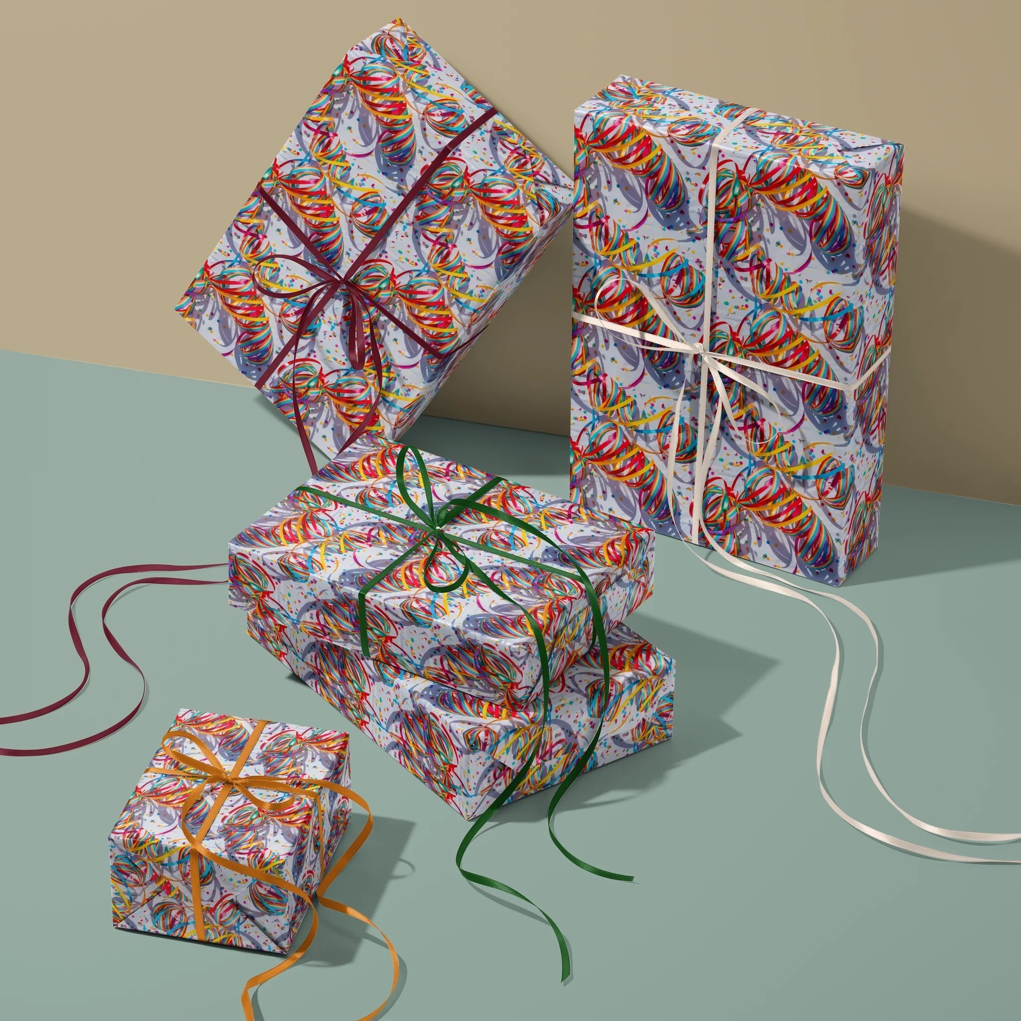 Ribbon Rerun Gift Wrapping Paper