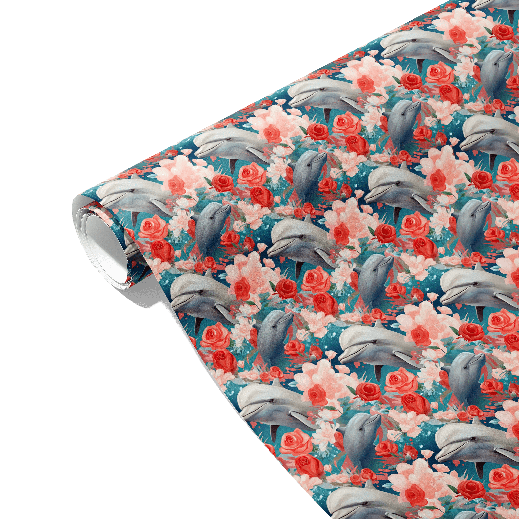 Oceanic Floral Dreams Gift Wrapping Paper