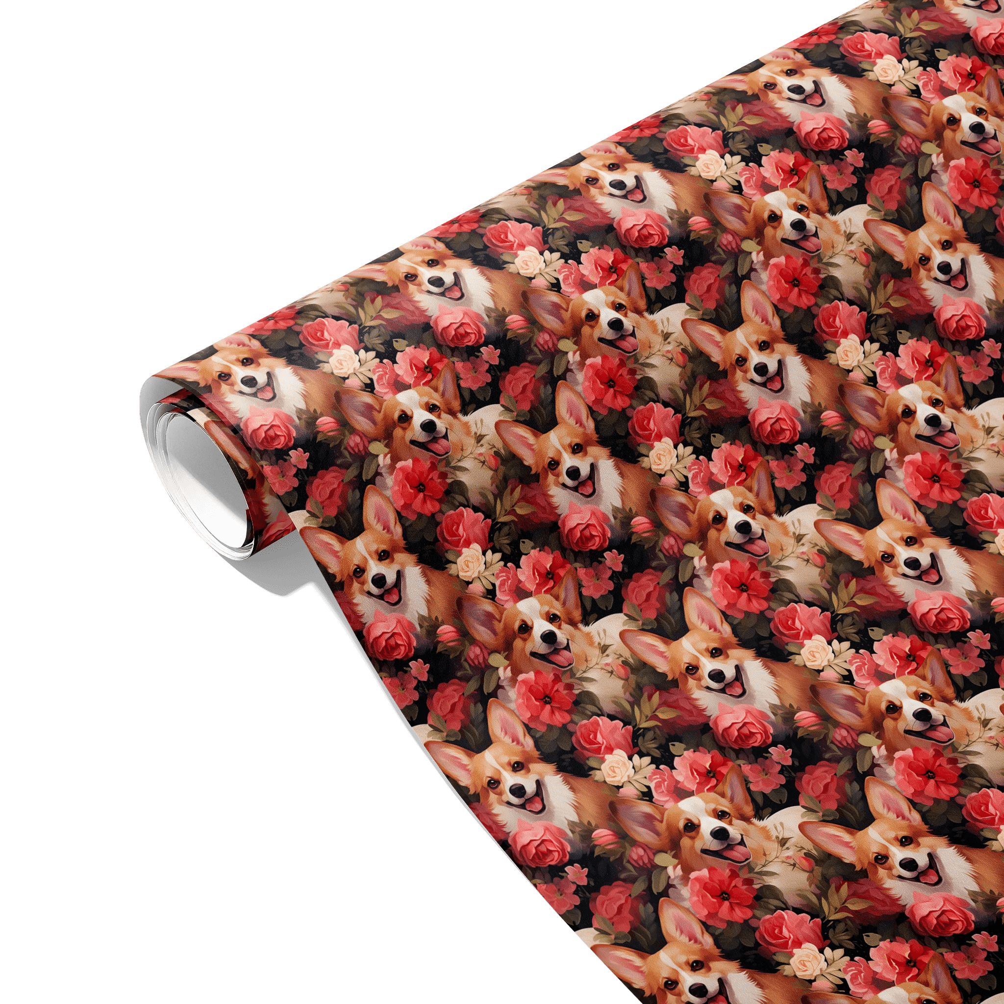 Blossoming Canine Joy Gift Wrapping Paper